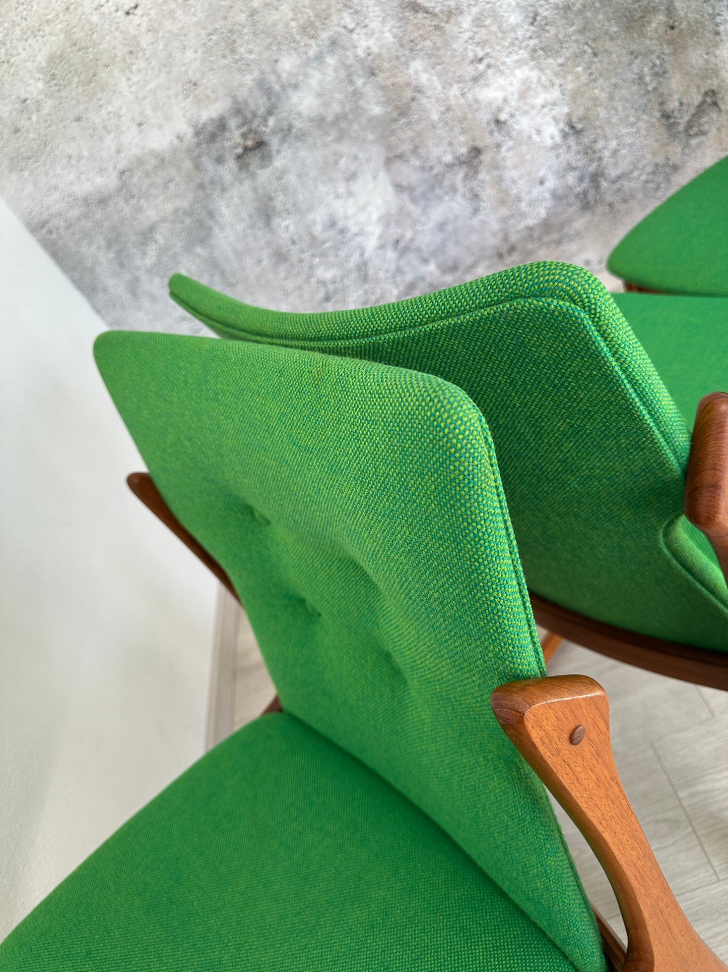 4er Set Dänische Teak Esszimmer-Stühle Vamdrup, 60er 70er