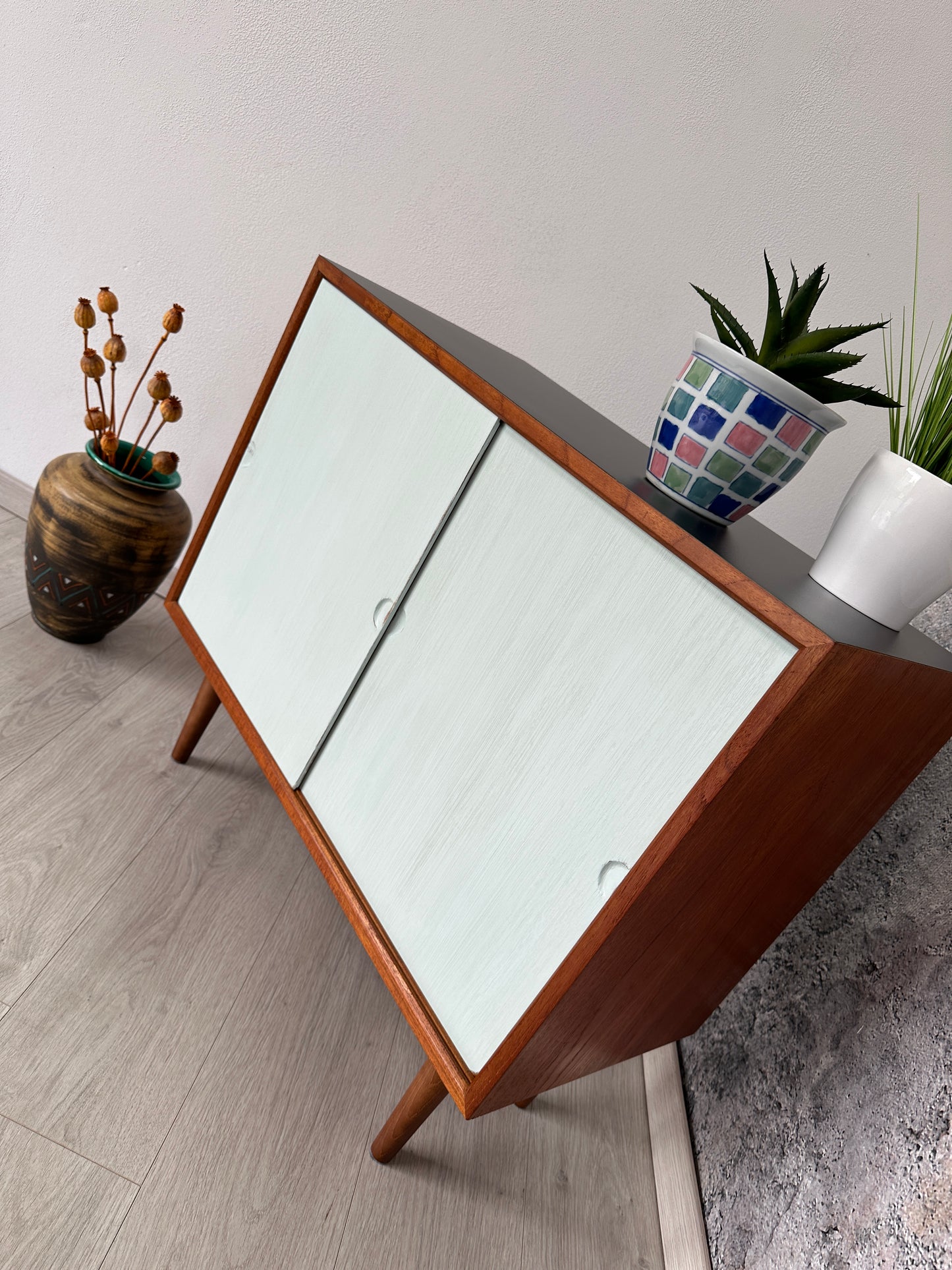 Teak Kommode / Sideboard by Cadovius mit Schiebetüren, 1960er
