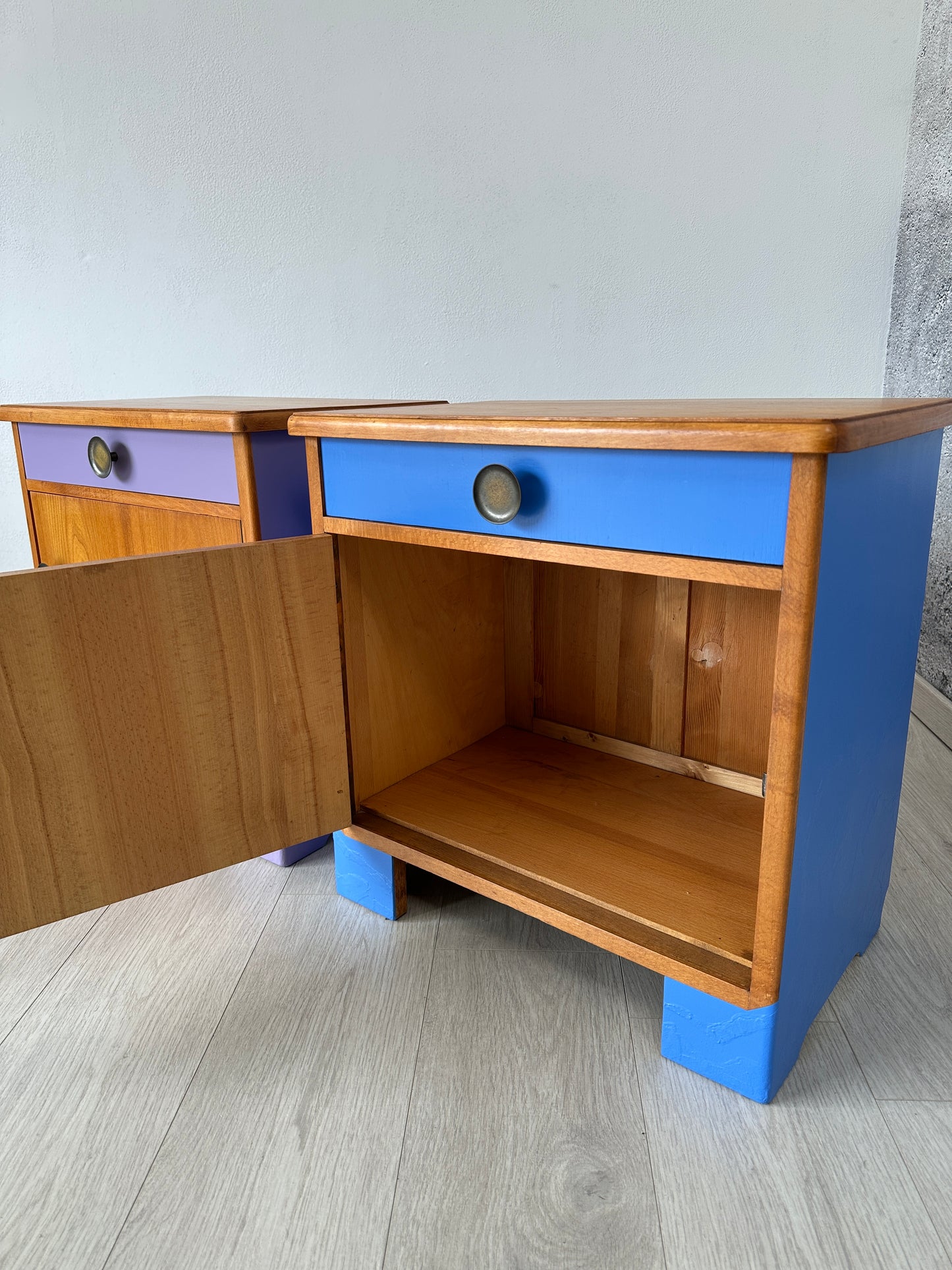 2er Set DDR Nachttische / Nachttischschränke / Kommoden DIY, 60er 70er