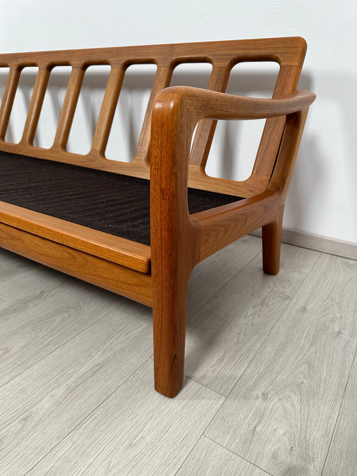 Dänisches 3-Sitzer Teak Sofa / Couch Juul Kristensen, 60er