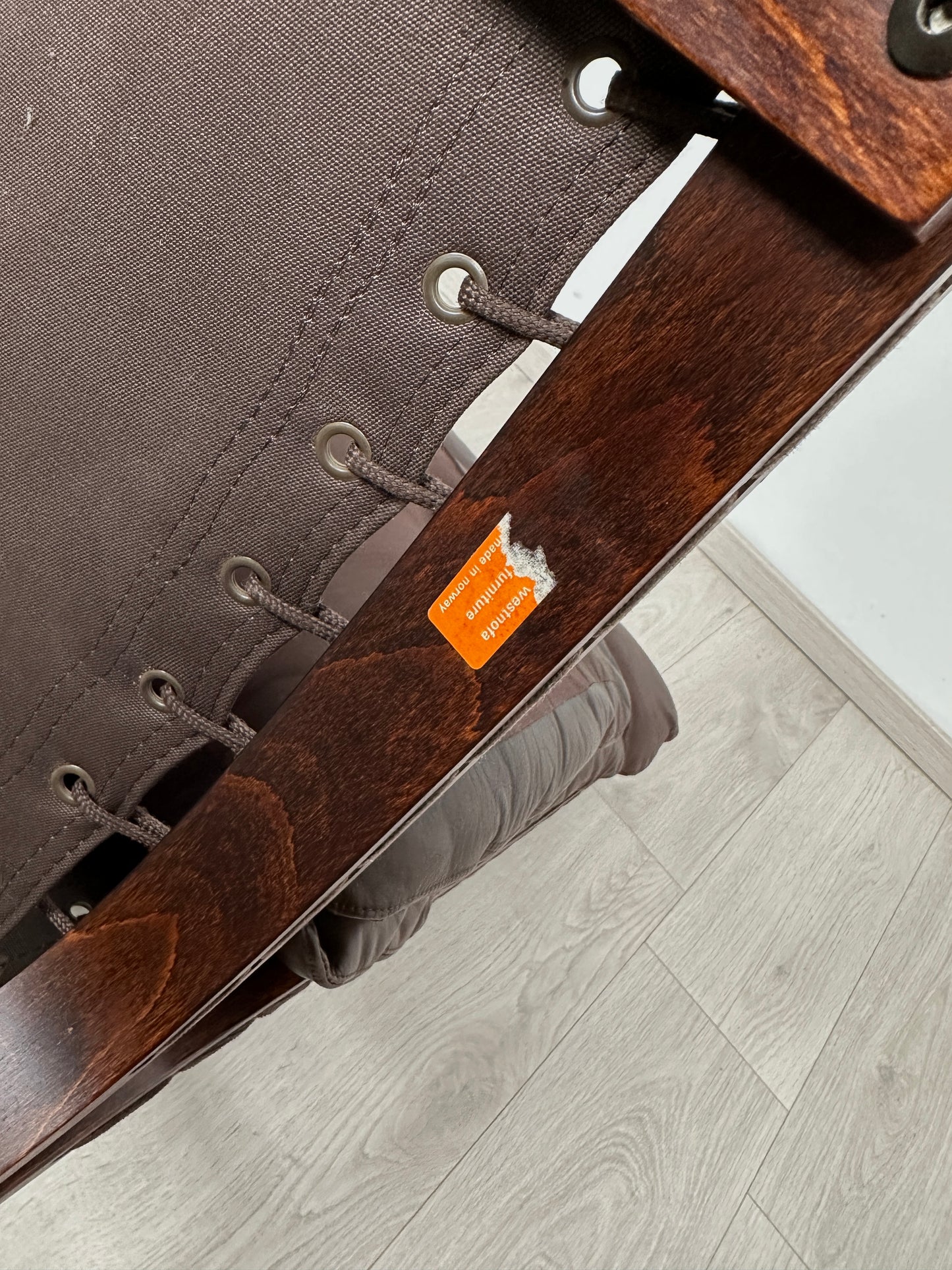 Lounge Sessel by Ingmar Relling für Westnofa mit Lederauflage, 60er 70er