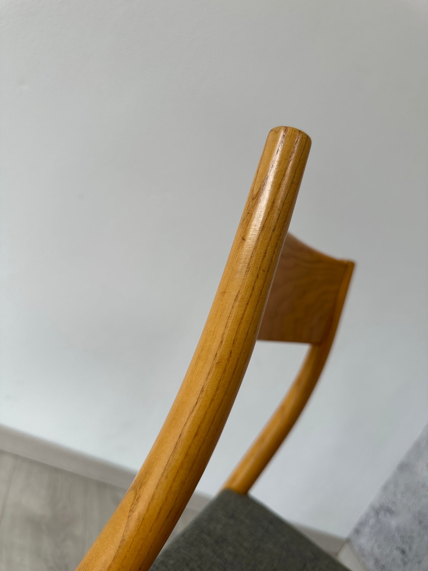 Vintage Eichenholz Schreibtisch-Stuhl / Esszimmer-Stuhl, 60er 70er