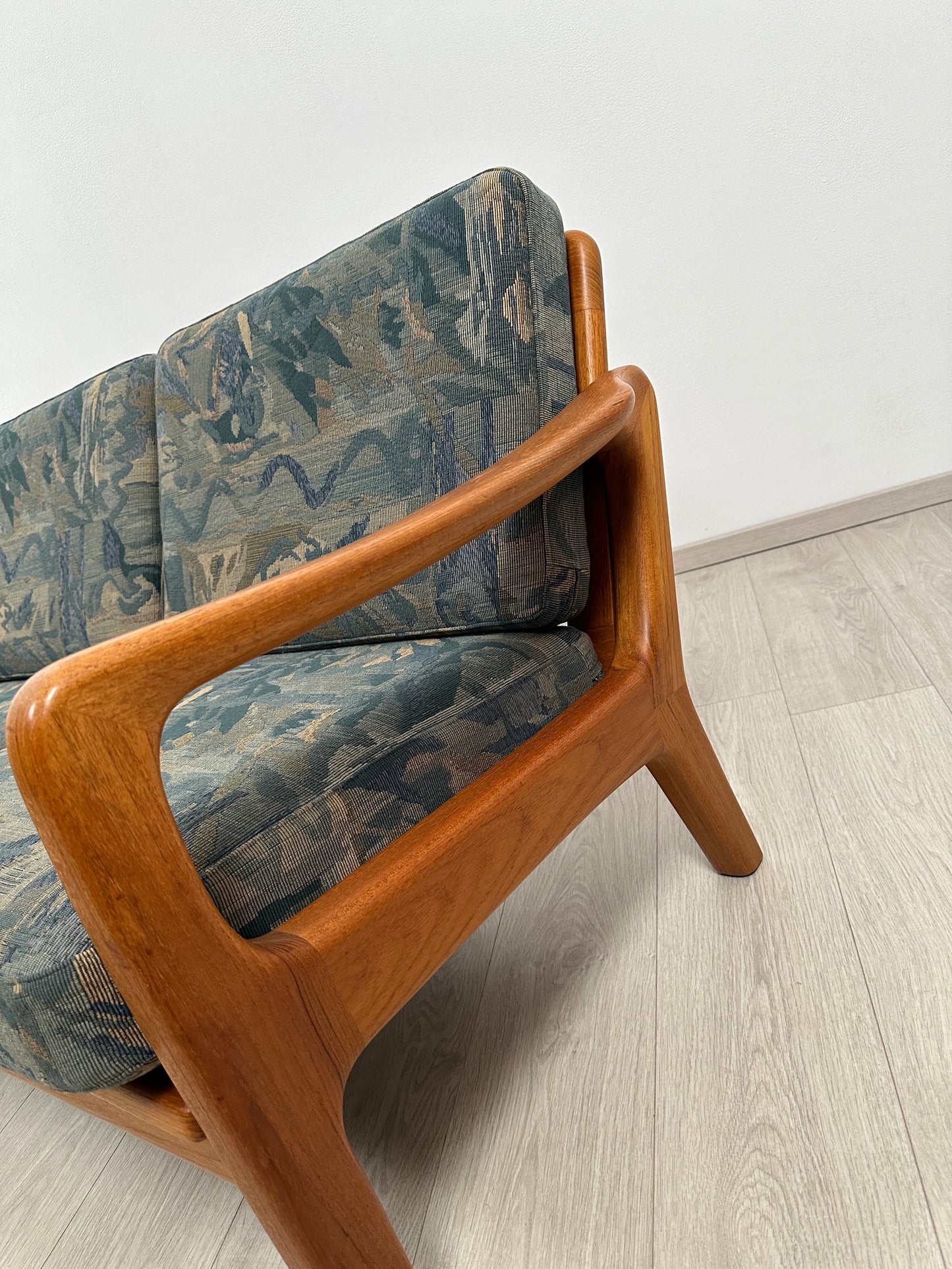 Dänisches 3-Sitzer Teak Sofa / Couch Juul Kristensen, 60er