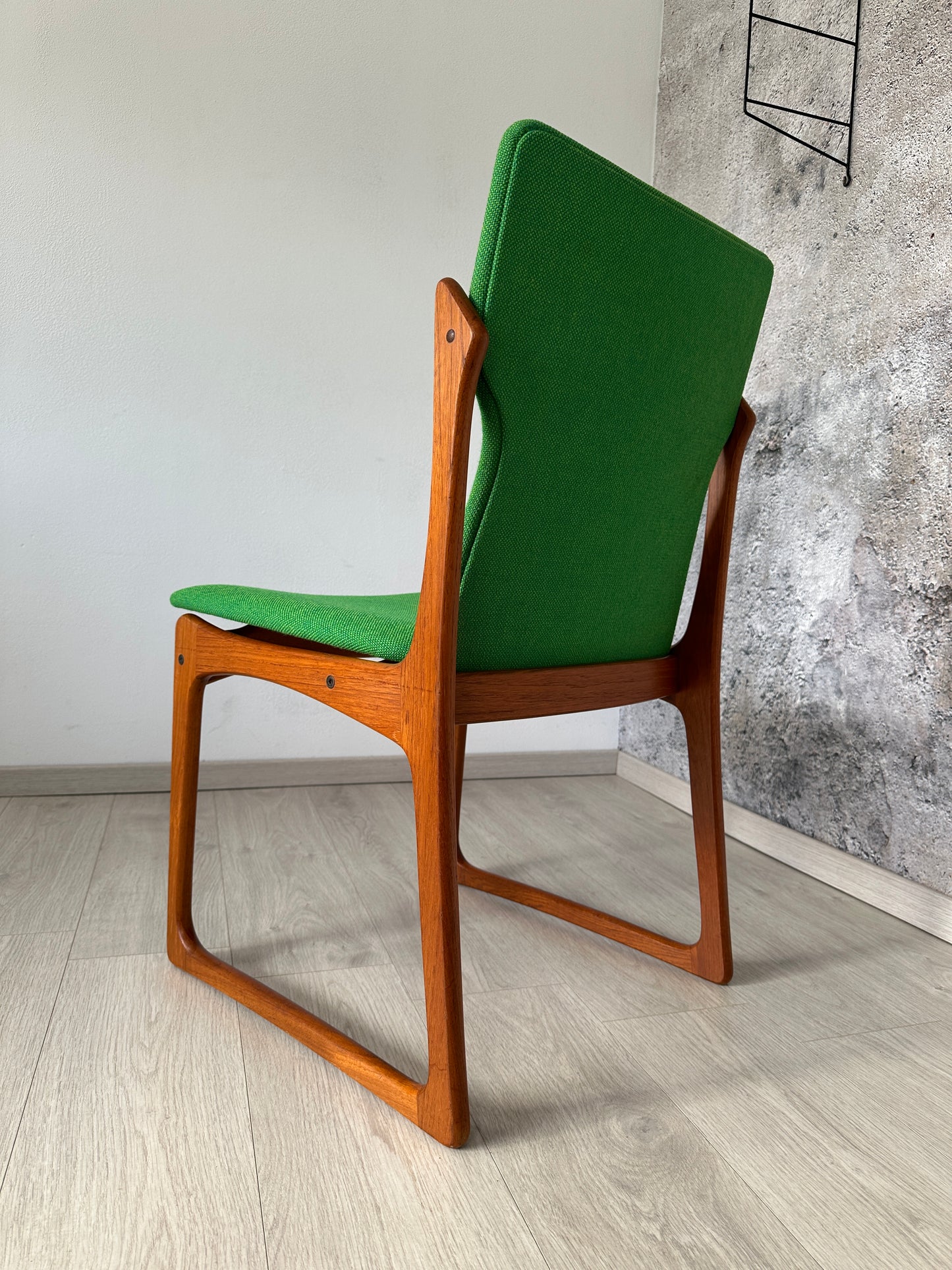 4er Set Dänische Teak Esszimmer-Stühle Vamdrup, 60er 70er