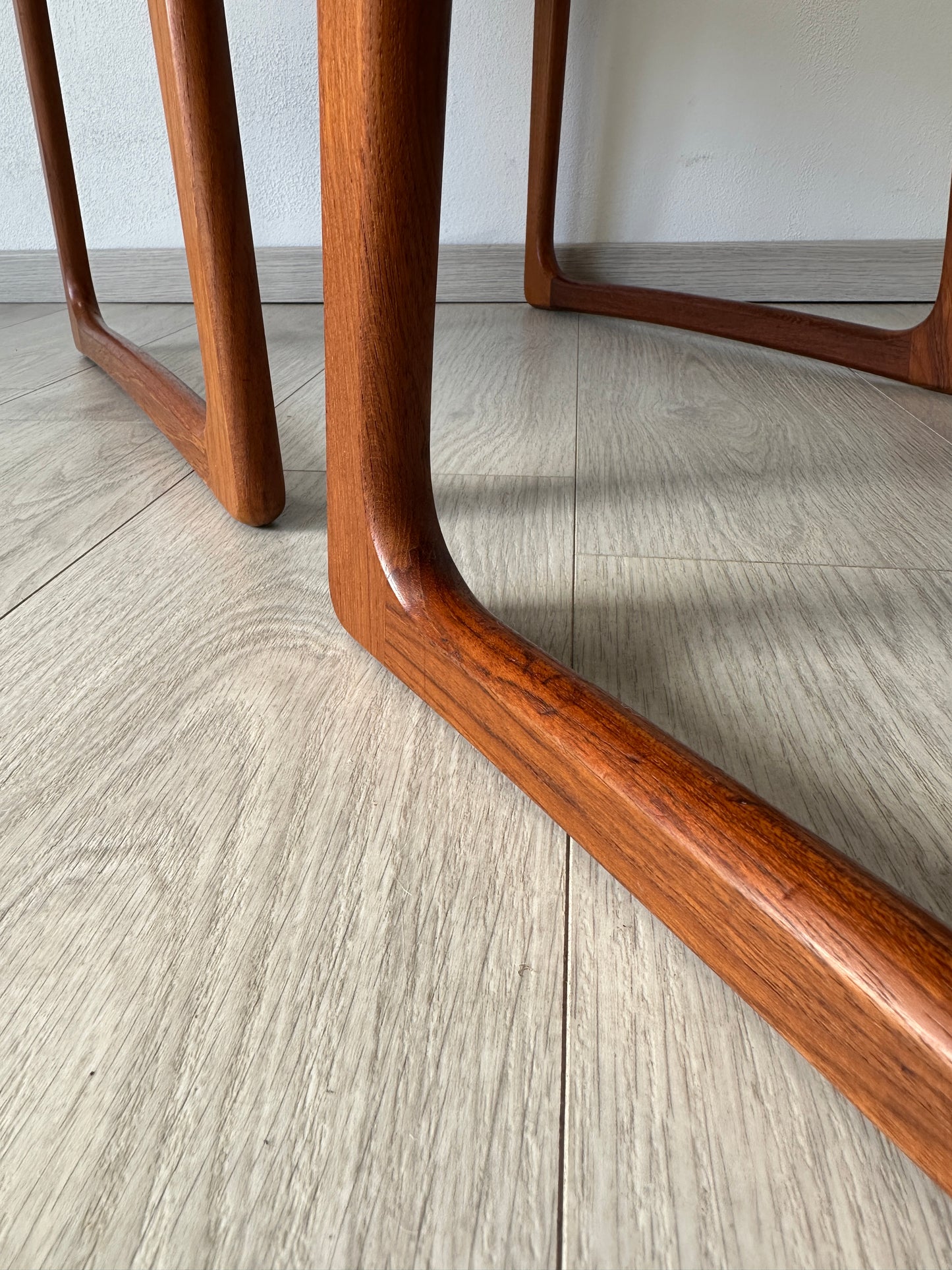 4er Set Dänische Teak Esszimmer-Stühle Vamdrup, 60er 70er