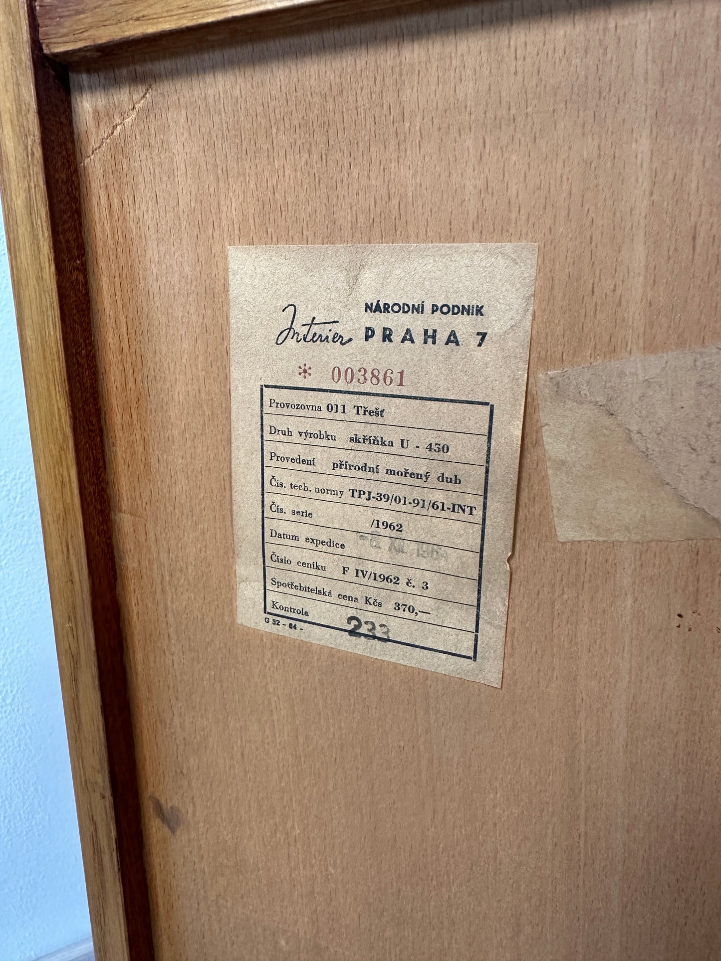 Kommode / Sideboard U-450 by Jiří Jiroutek für Interier Praha, 1960er