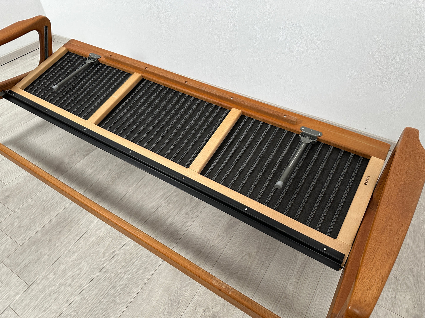 Dänisches 3-Sitzer Teak Sofa / Couch Juul Kristensen, 60er