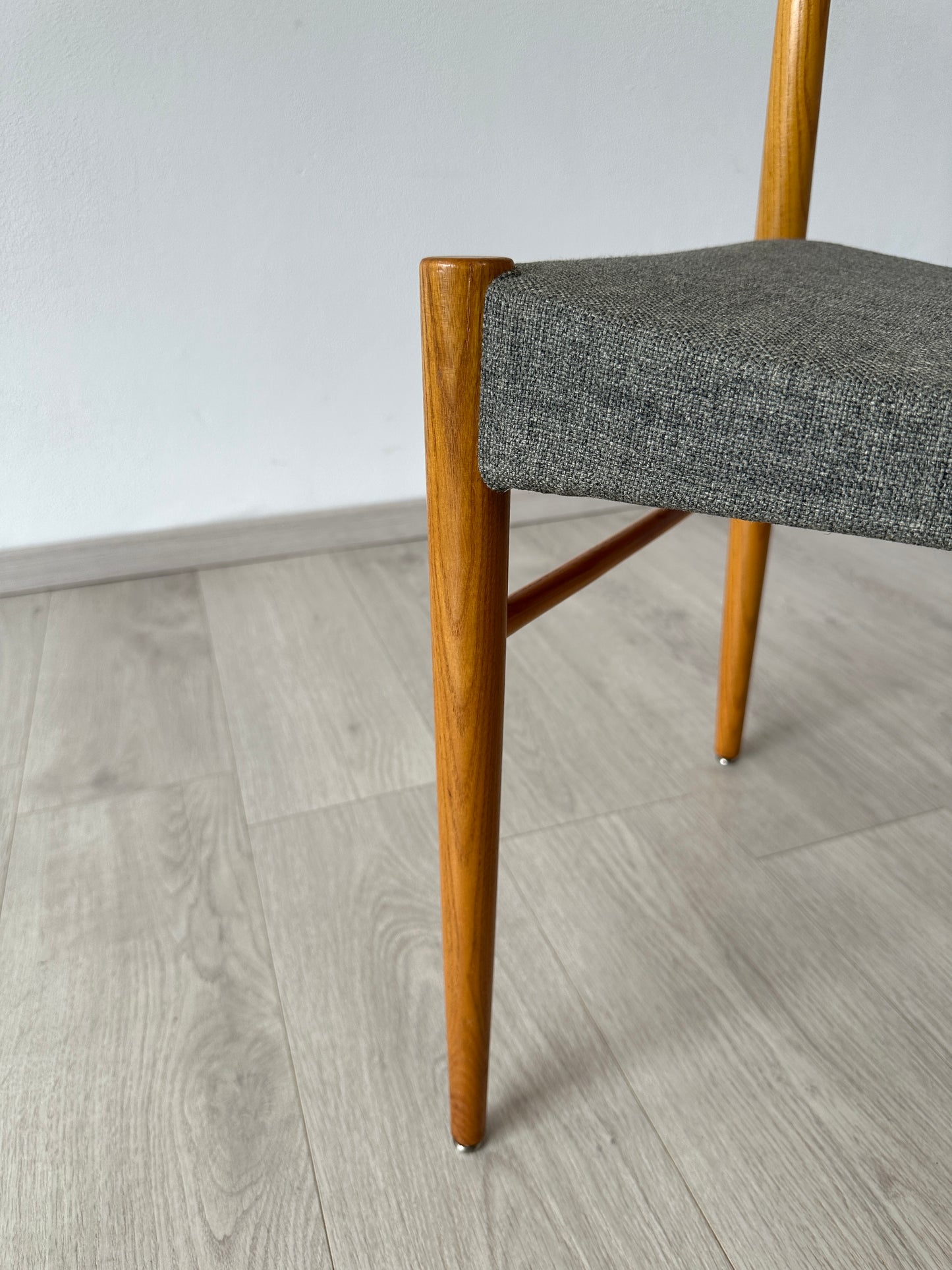 Vintage Eichenholz Schreibtisch-Stuhl / Esszimmer-Stuhl, 60er 70er