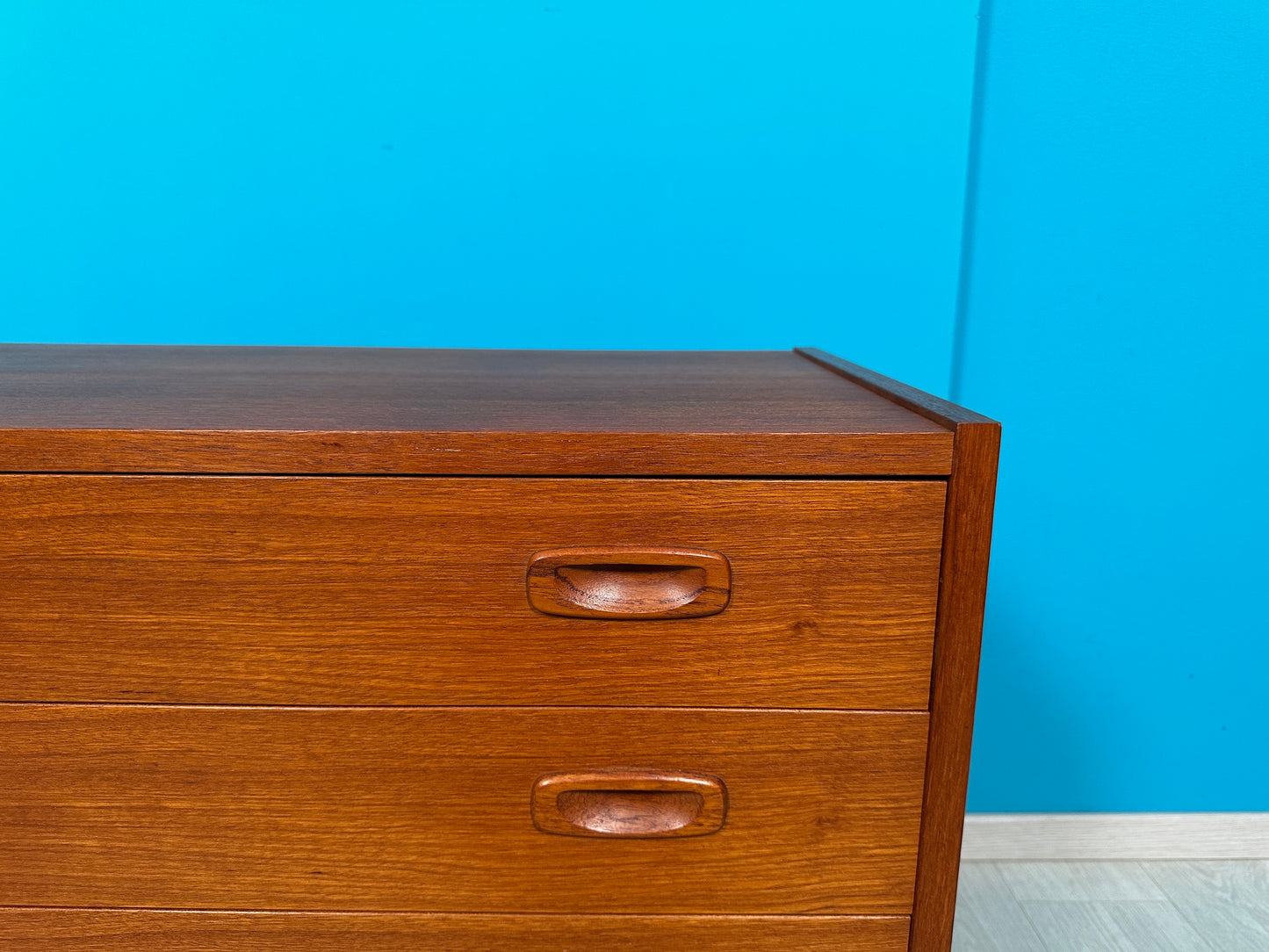 MidCentury Teak Kommode mit 4 Schubladen, 1960er