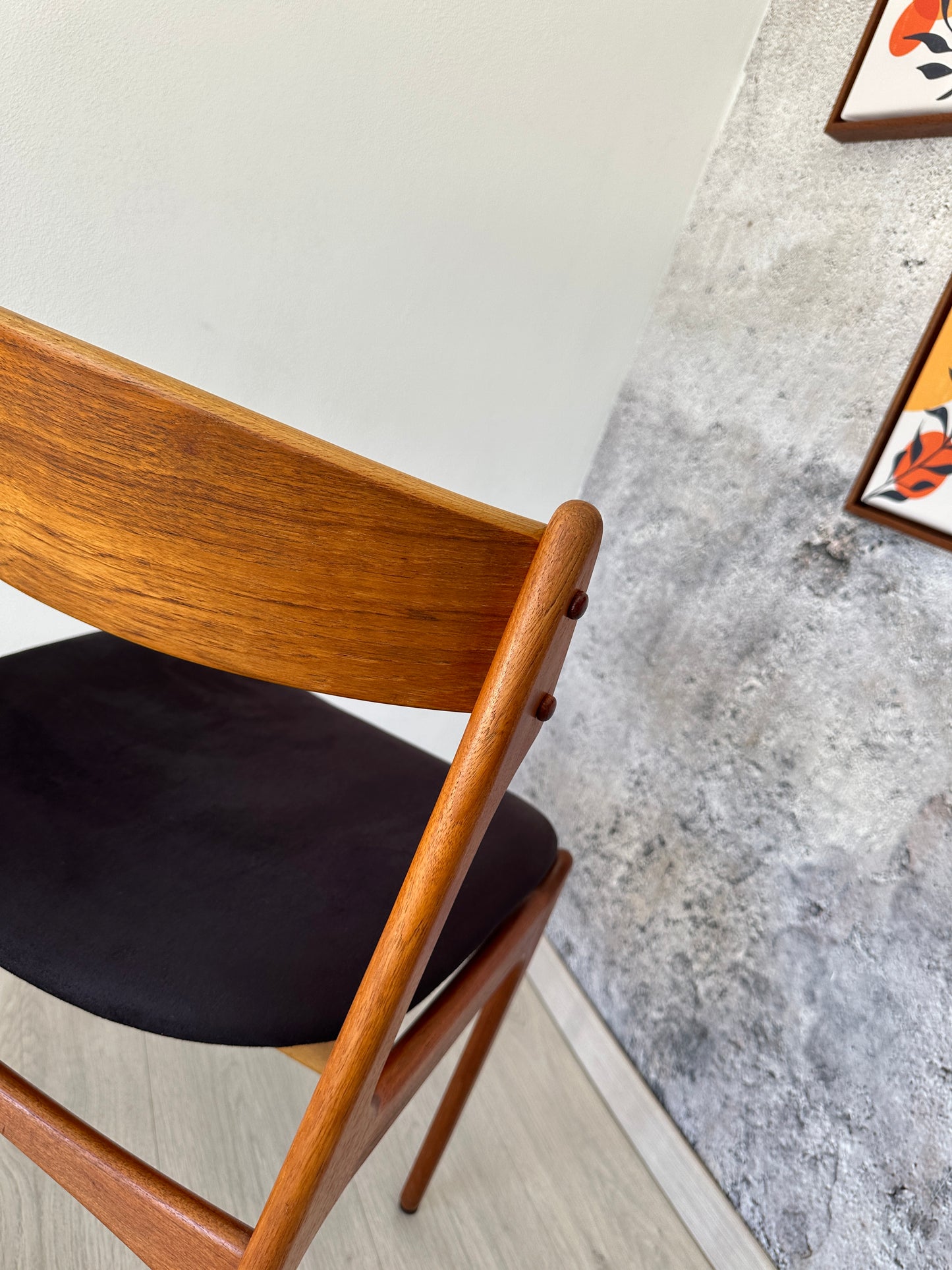 Dänischer Teak Esszimmer-Stuhl O.D. Møbler, 60er 70er