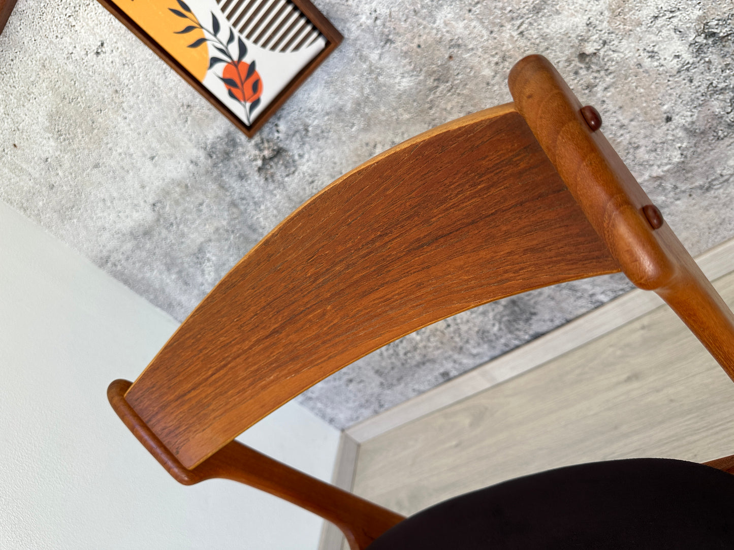 Dänischer Teak Esszimmer-Stuhl O.D. Møbler, 60er 70er