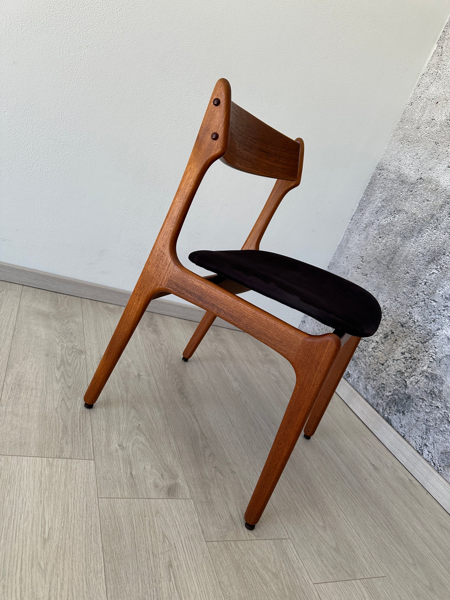 Dänischer Teak Esszimmer-Stuhl O.D. Møbler, 60er 70er