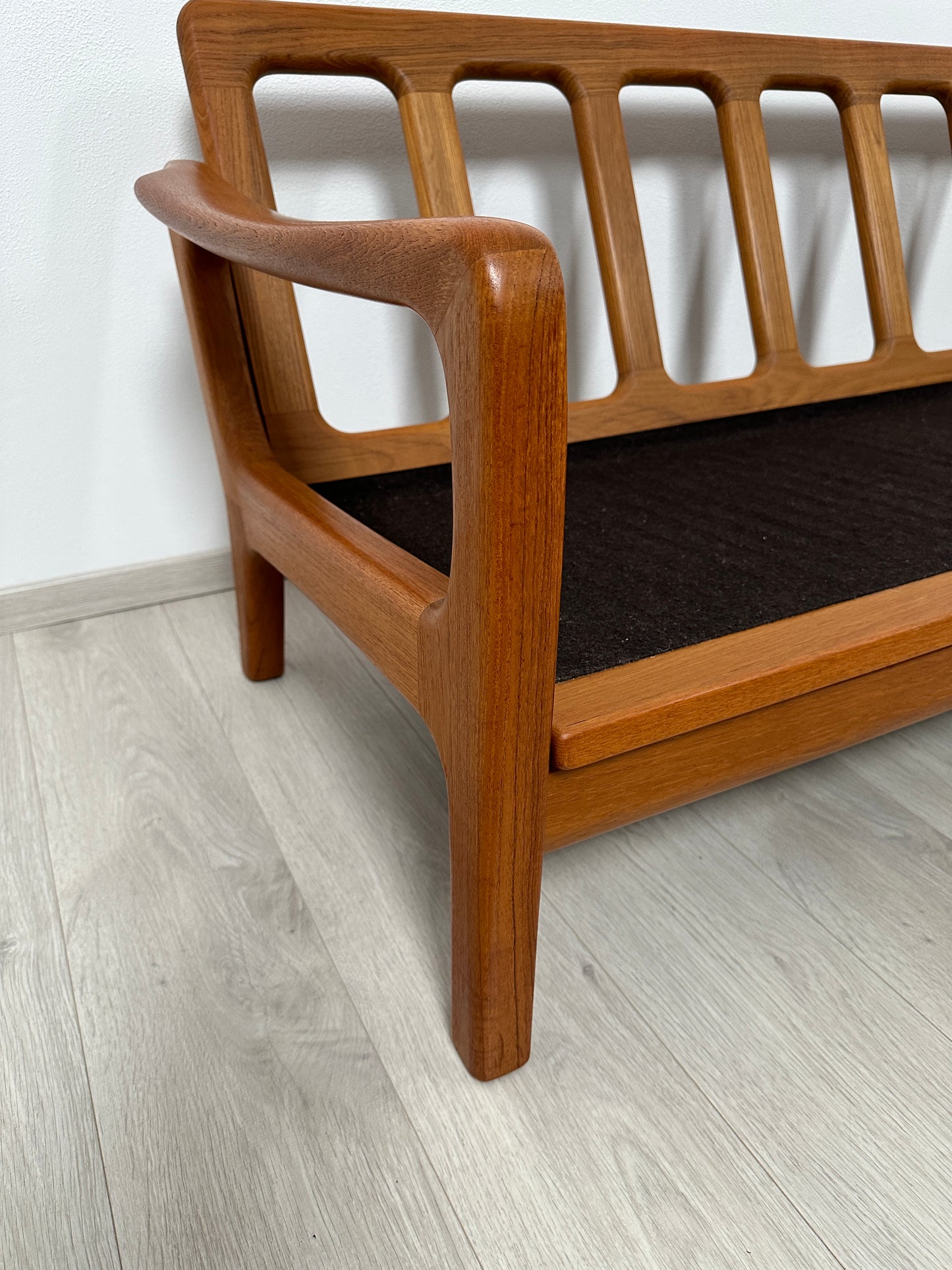 Dänisches 3-Sitzer Teak Sofa / Couch Juul Kristensen, 60er