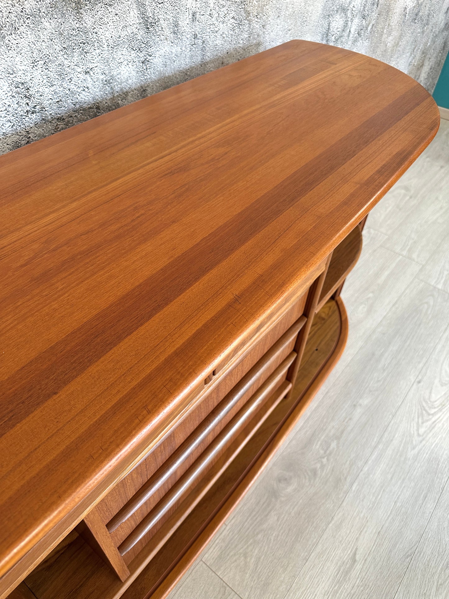 Danish Teak Kommode / Sideboard by Dyrlund 181cm, 1960er