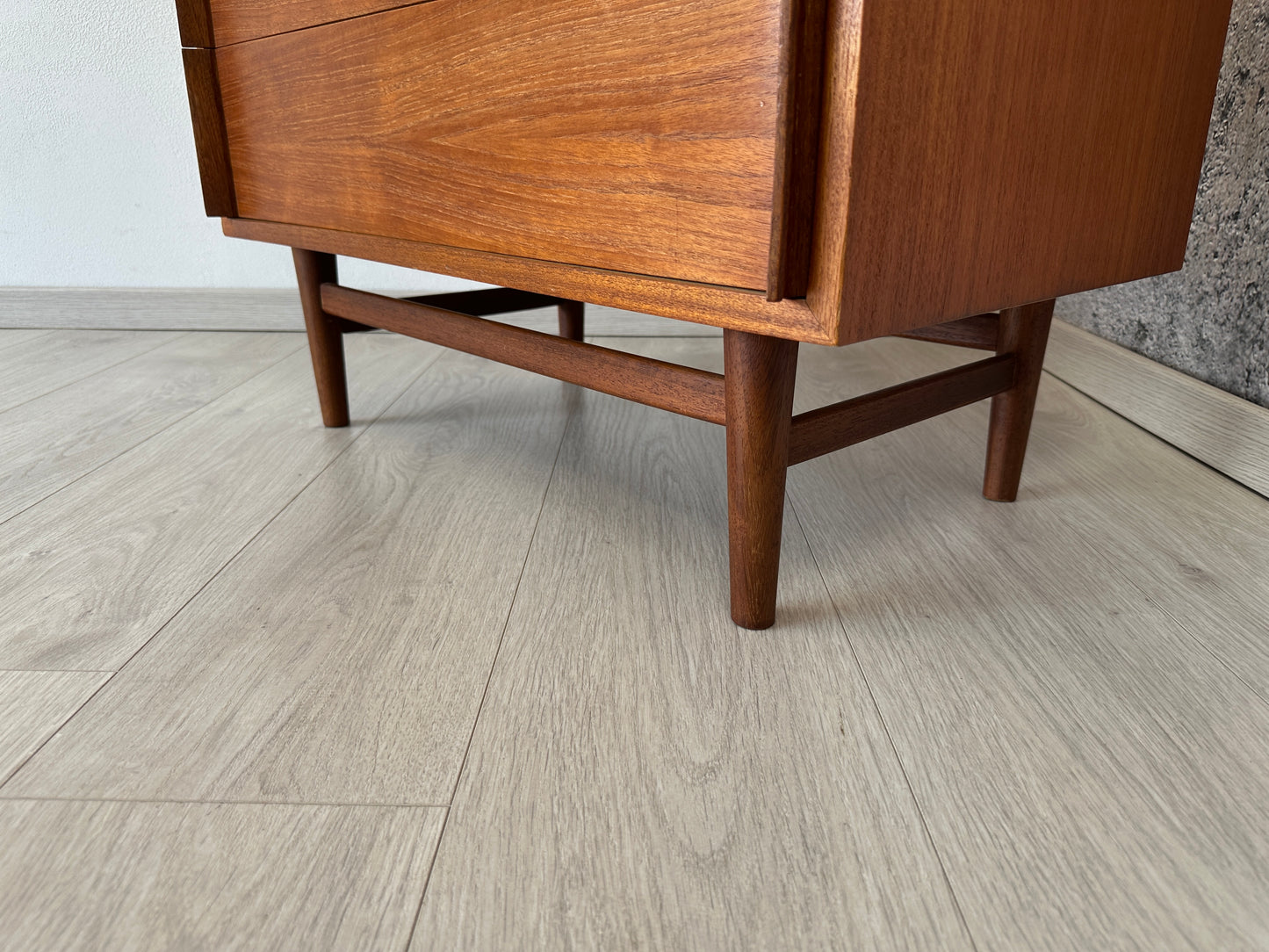 Teak Kommode / Dresser mit 4 Schubladen, 1960er 1970er