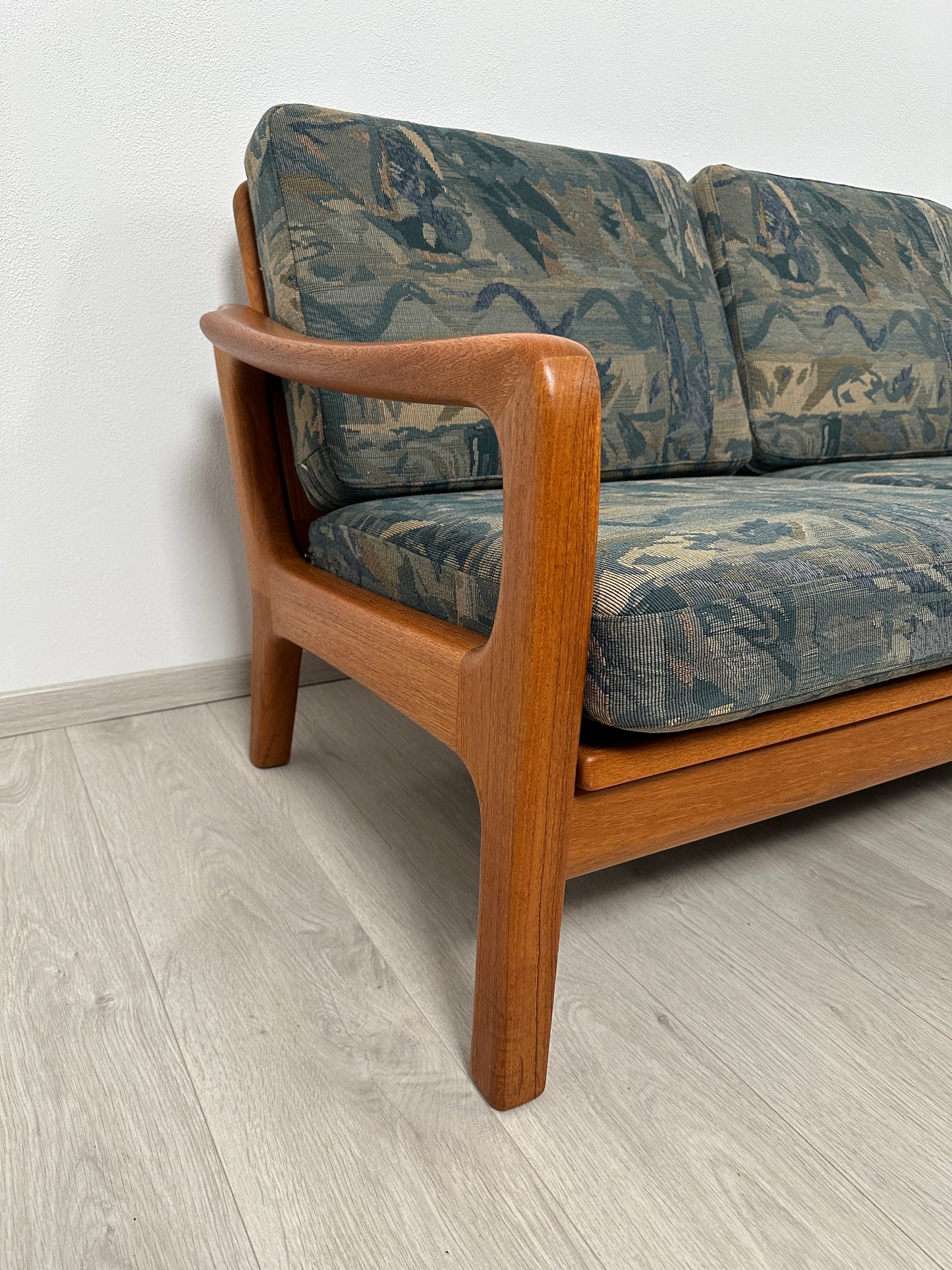 Dänisches 3-Sitzer Teak Sofa / Couch Juul Kristensen, 60er