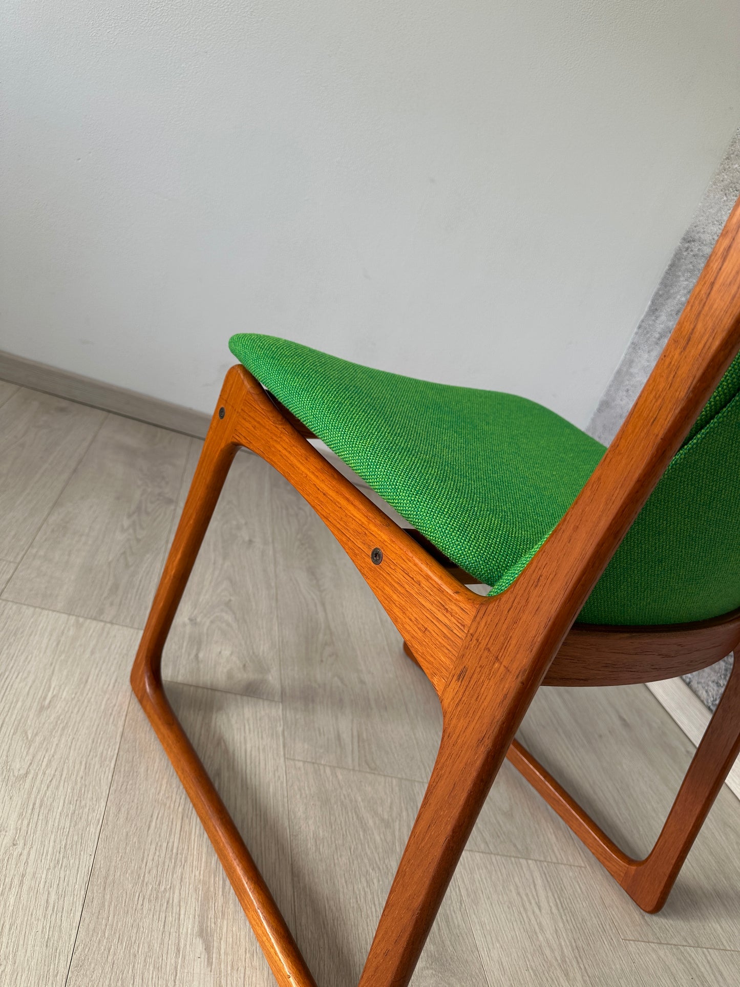 4er Set Dänische Teak Esszimmer-Stühle Vamdrup, 60er 70er