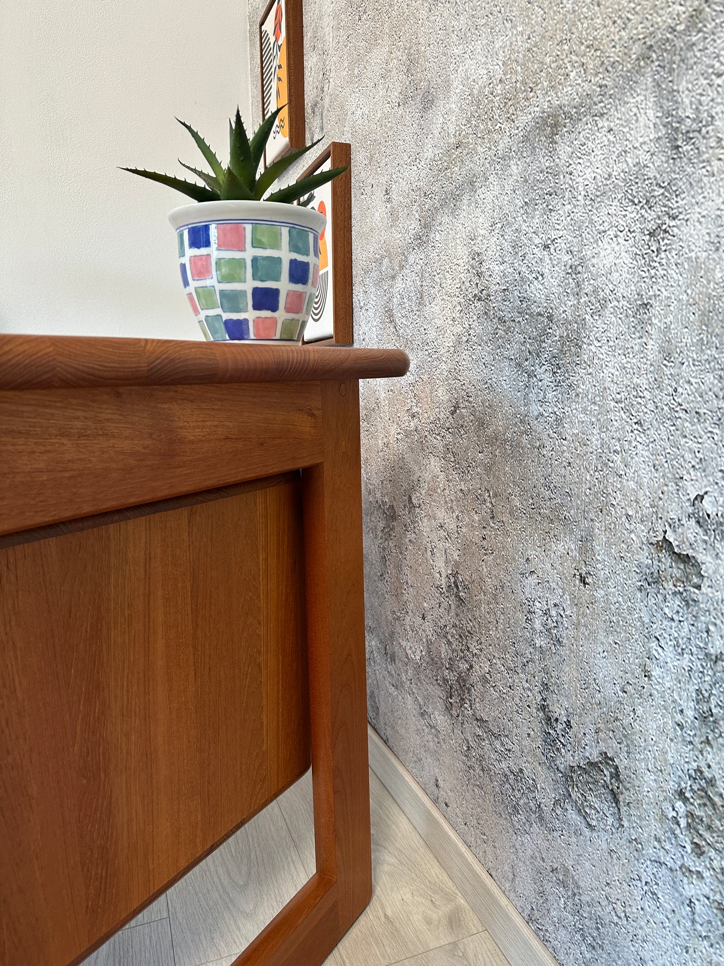 Dänischer Teak Schreibtisch / Desk by Dansk Form, 80er 90er