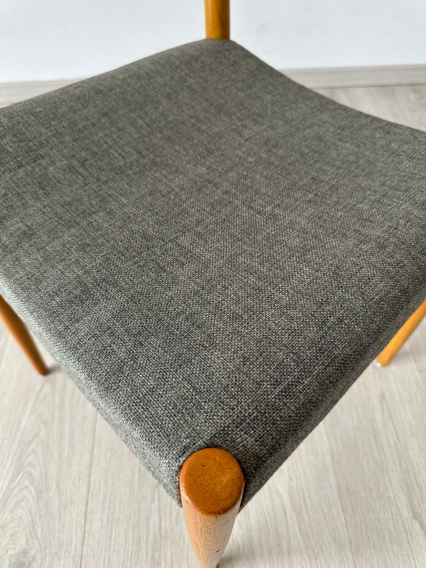 Vintage Eichenholz Schreibtisch-Stuhl / Esszimmer-Stuhl, 60er 70er