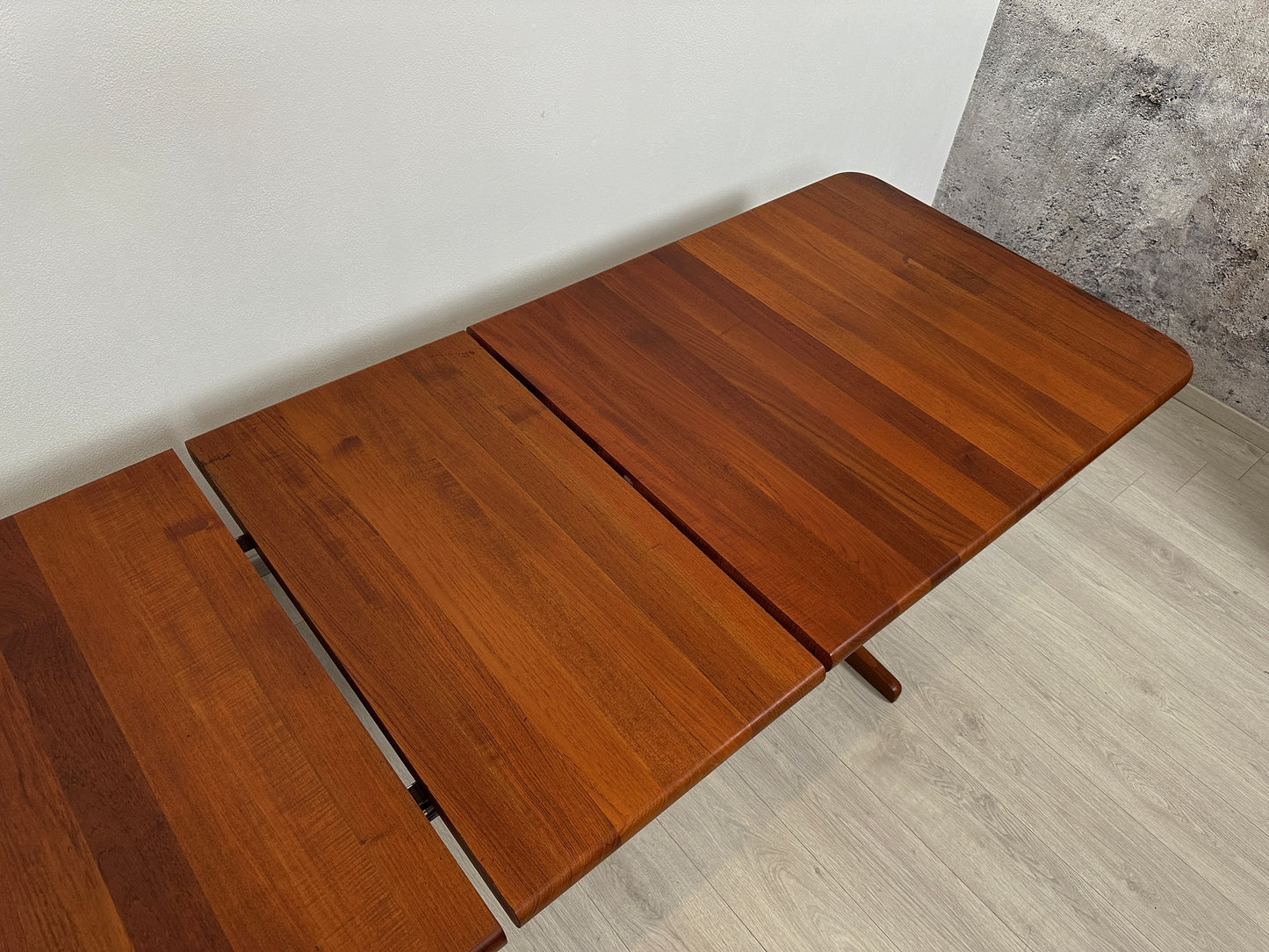 Ausziehbarer Teak Esstisch bis 219cm im Danish Design, 1980er