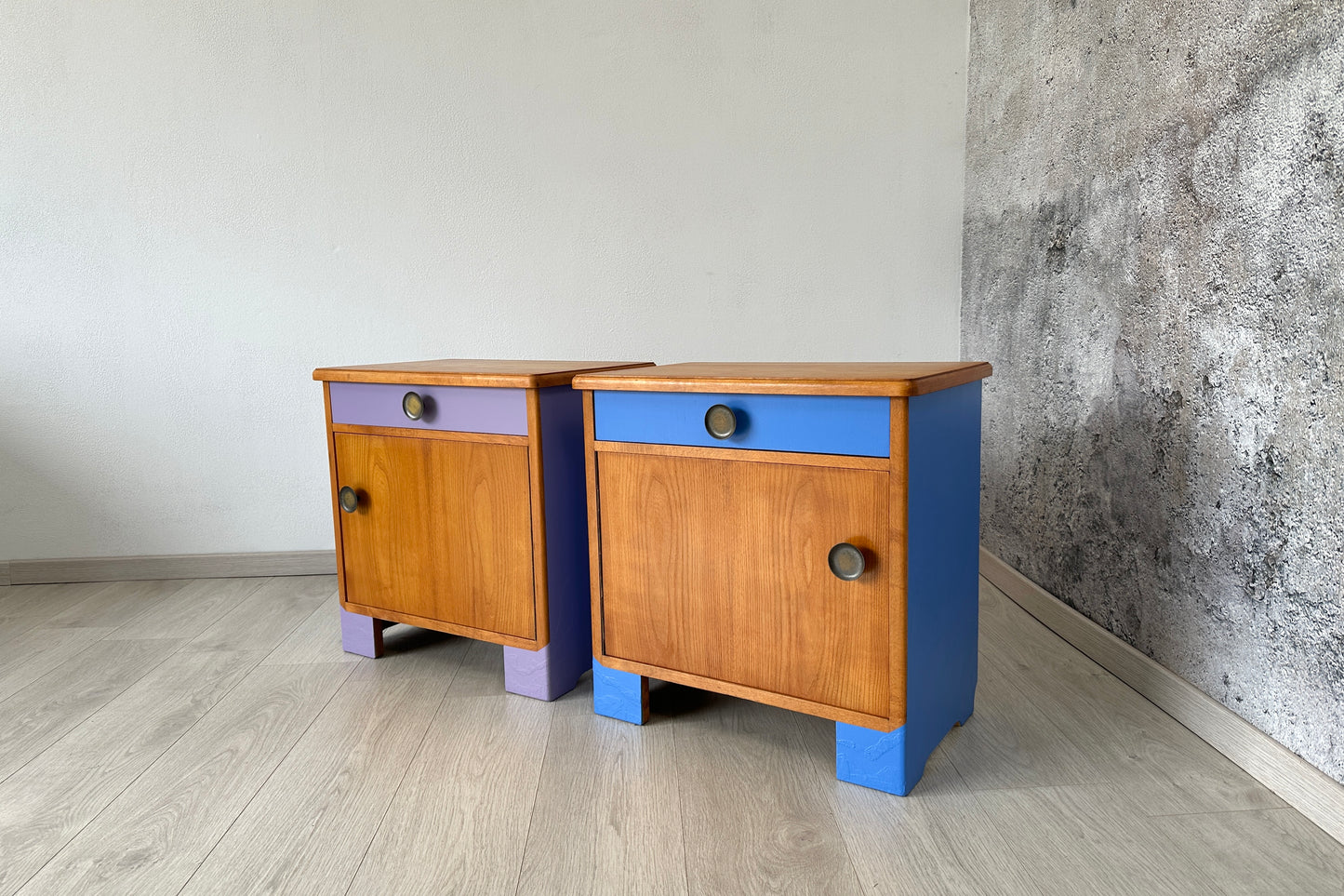 2er Set DDR Nachttische / Nachttischschränke / Kommoden DIY, 60er 70er