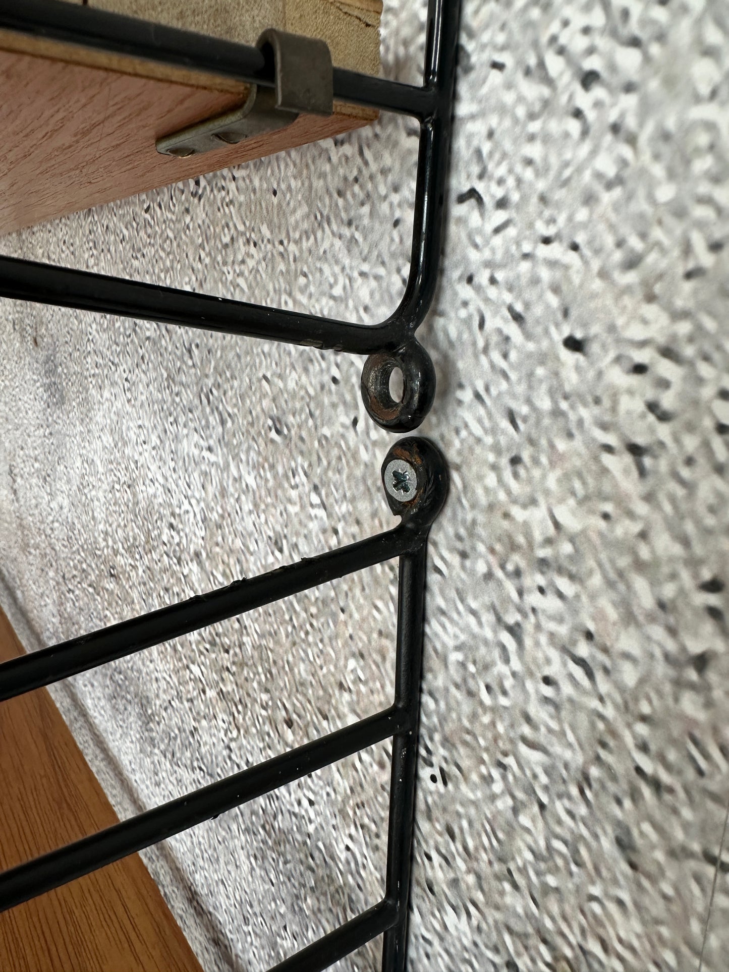 String Regal / Regalsystem / Leiterregal Teak, 60er