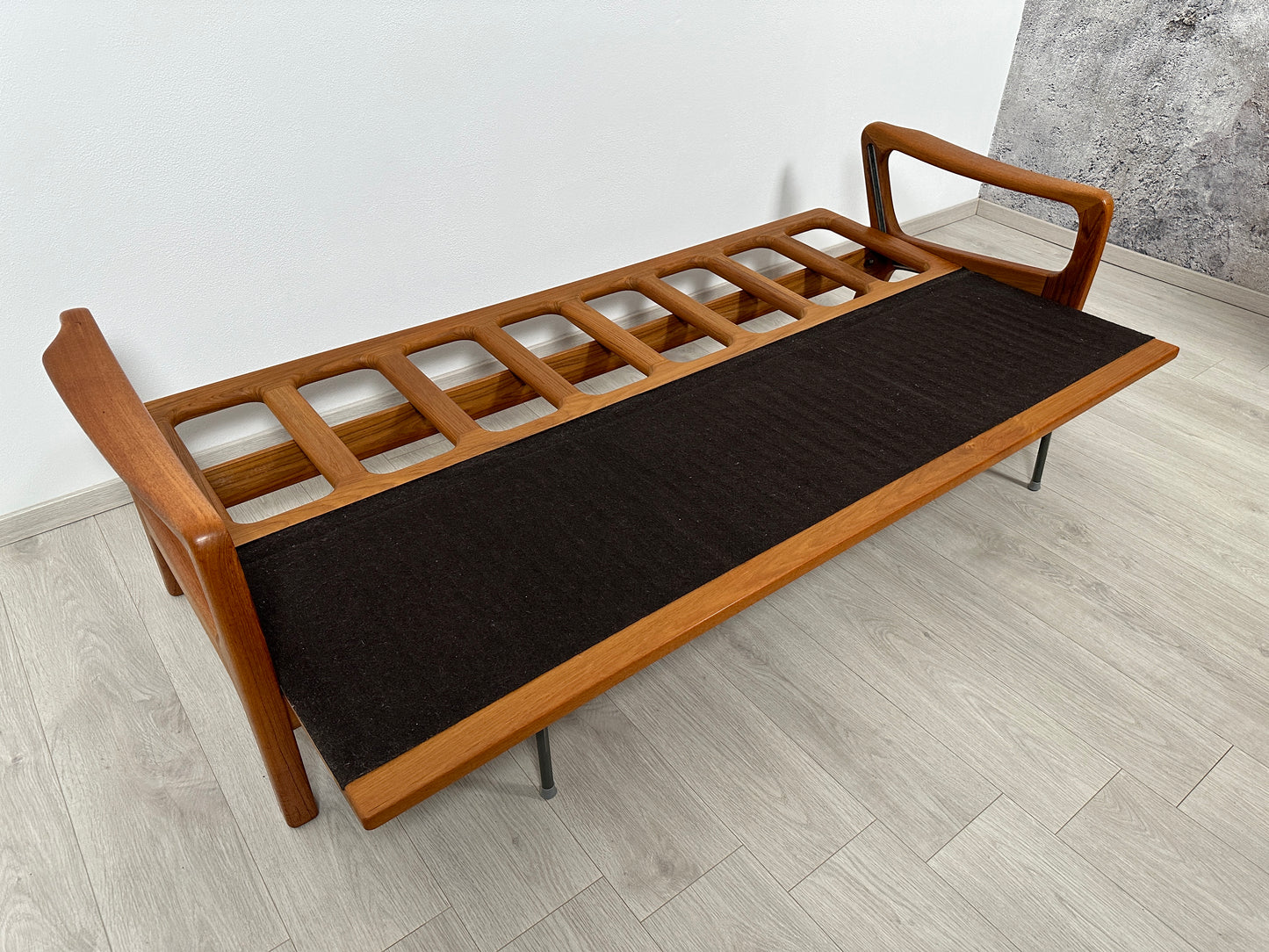 Dänisches 3-Sitzer Teak Sofa / Couch Juul Kristensen, 60er