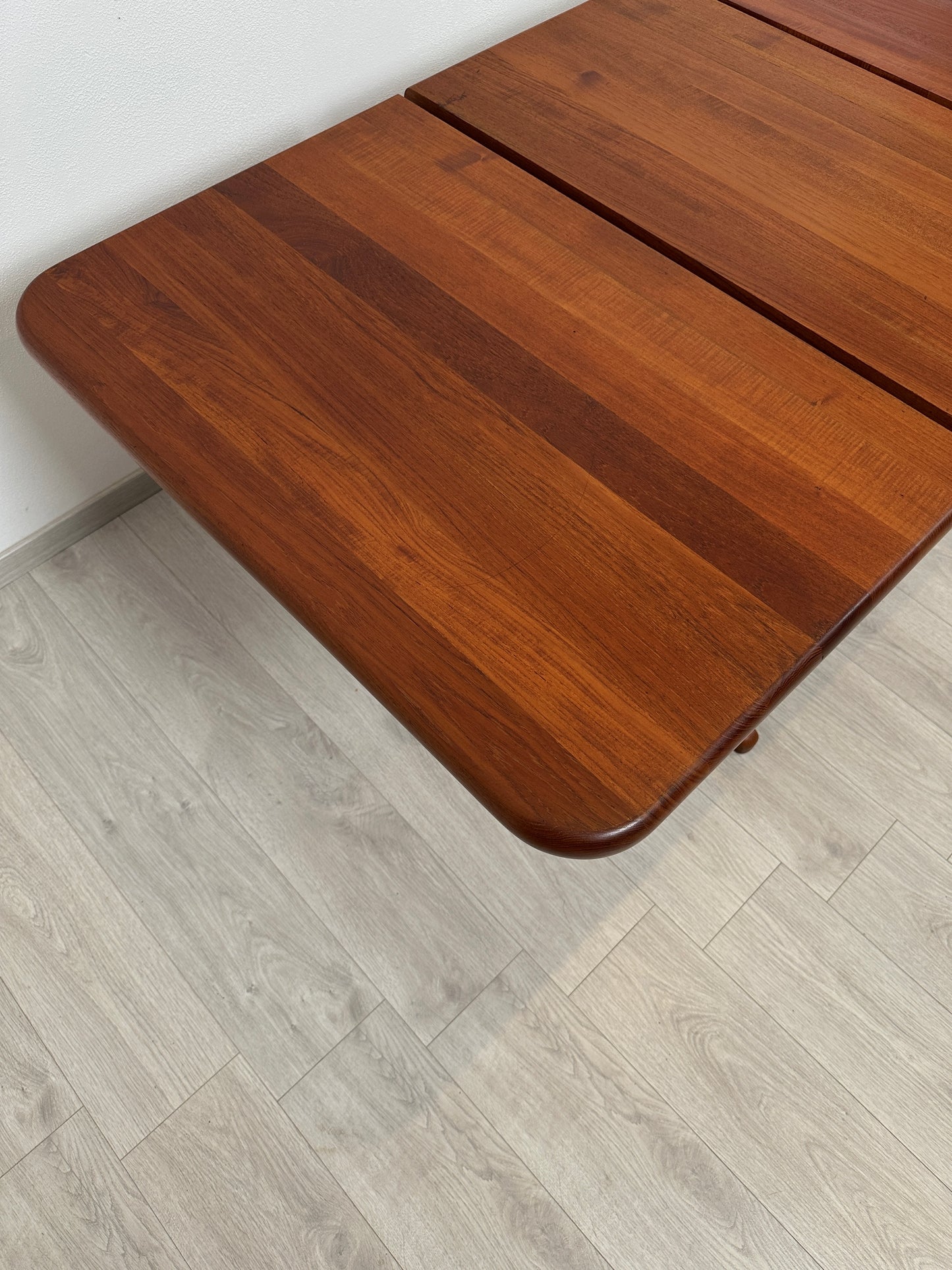 Ausziehbarer Teak Esstisch bis 219cm im Danish Design, 1980er