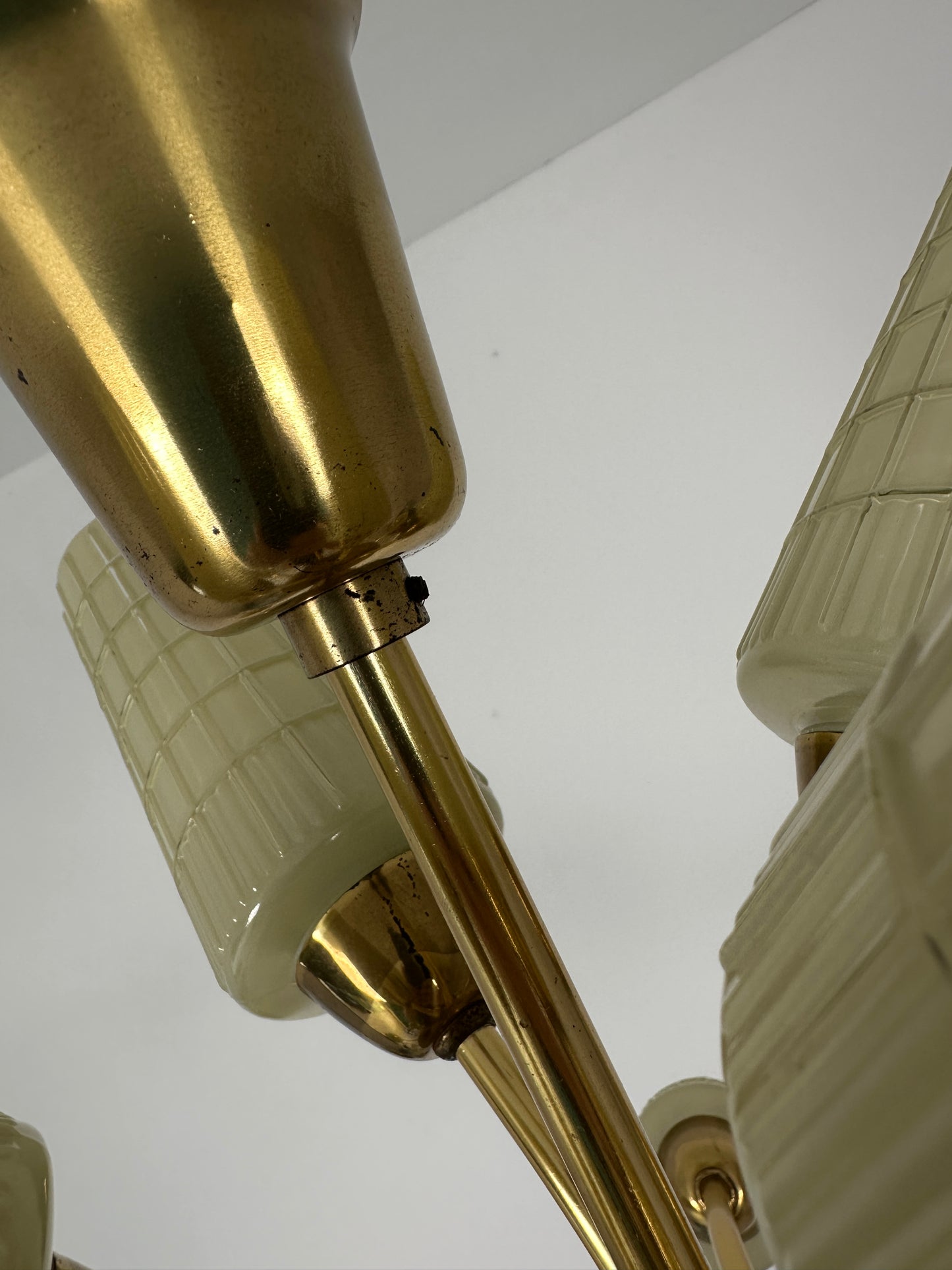DDR Kronleuchter / Deckenleuchte / Lampe 12-flammig