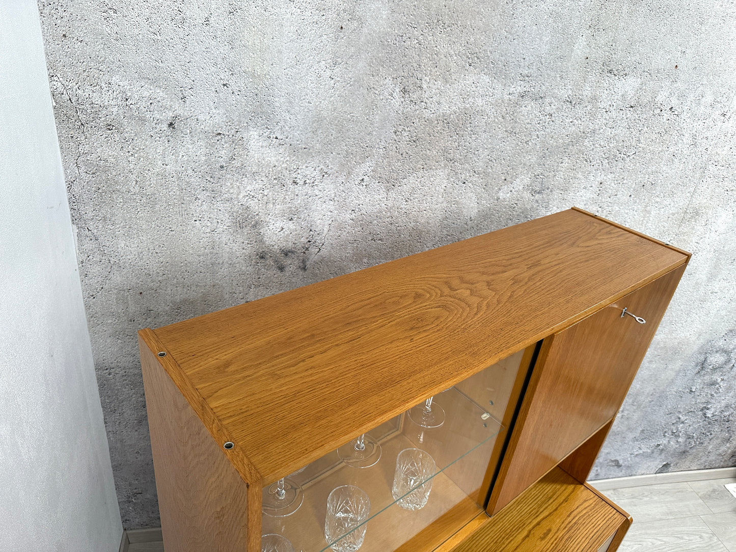 Kommode / Sideboard / Anrichte U-452 mit Barschrank by Jiří Jiroutek für Interier Praha, 1960er