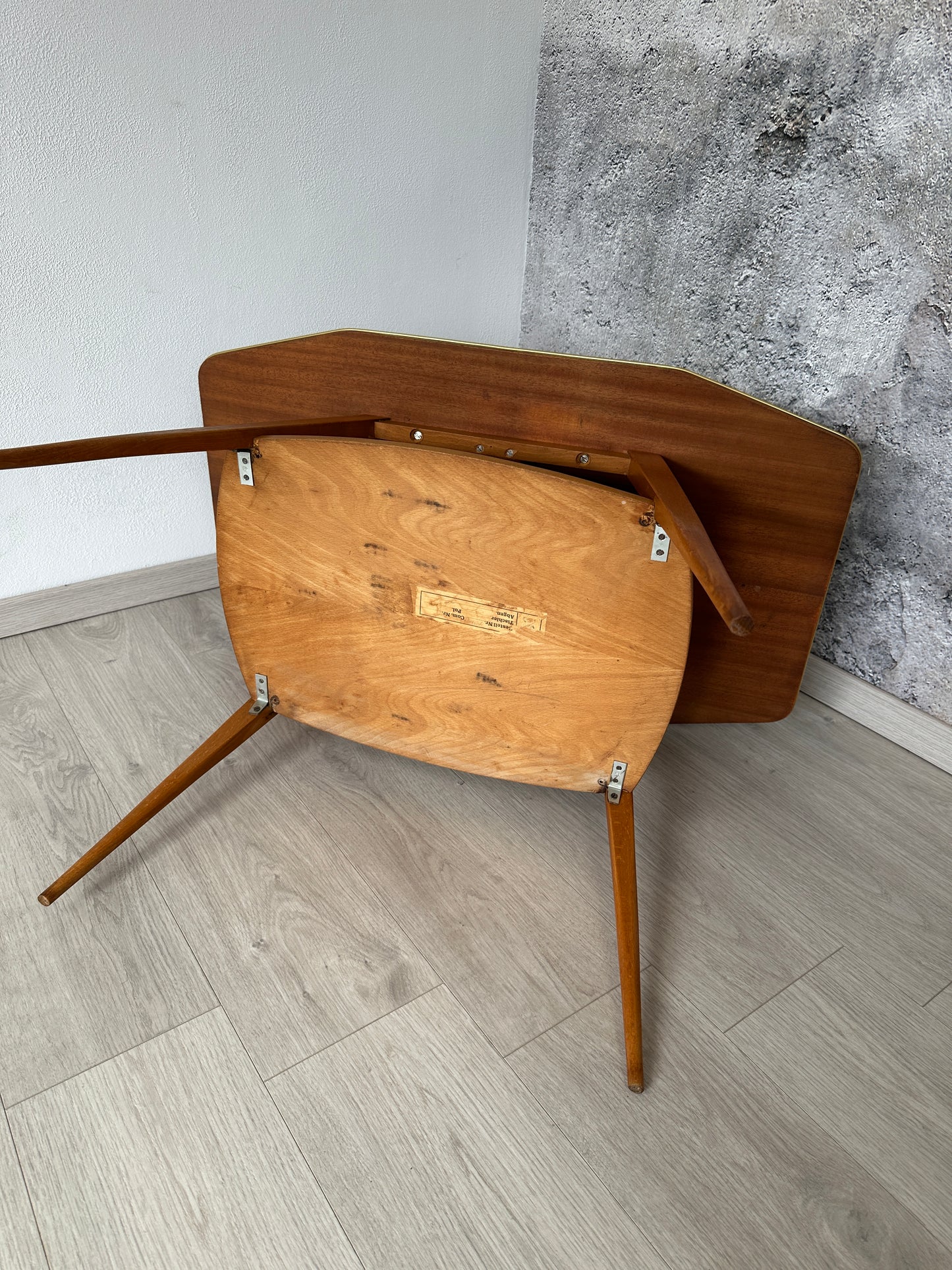 Couchtisch / Beistelltisch by Adolf Wrenger Goes Streetart, 1960er