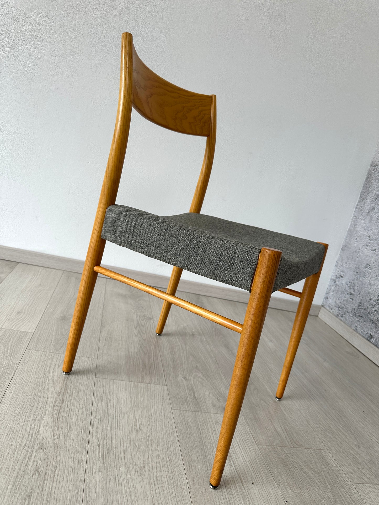 Vintage Eichenholz Schreibtisch-Stuhl / Esszimmer-Stuhl, 60er 70er