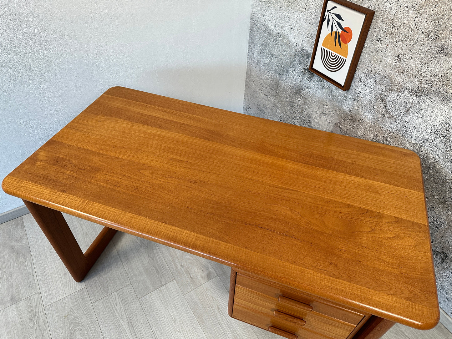 Dänischer Teak Schreibtisch / Desk by Dansk Form, 80er 90er