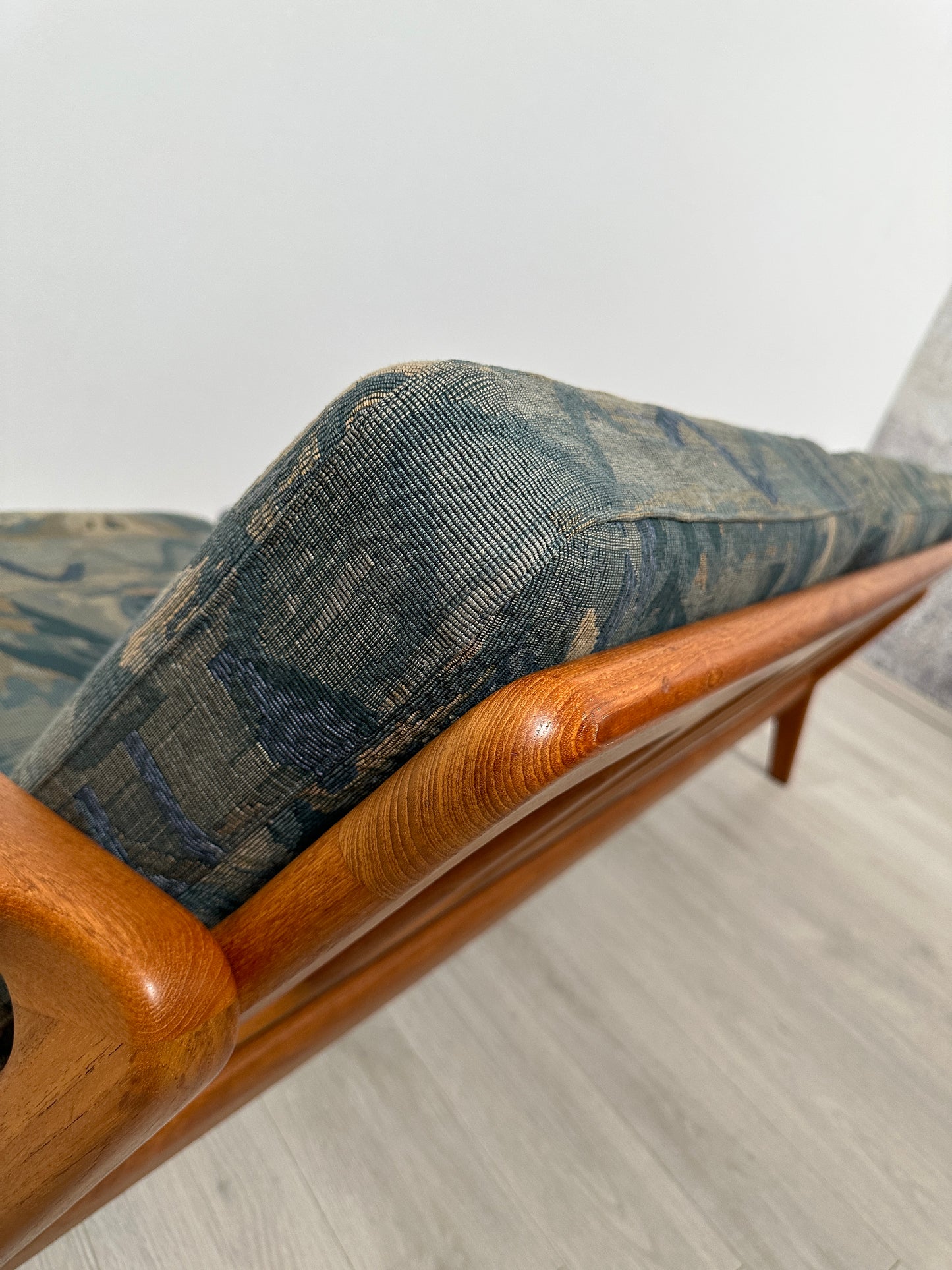 Dänisches 3-Sitzer Teak Sofa / Couch Juul Kristensen, 60er