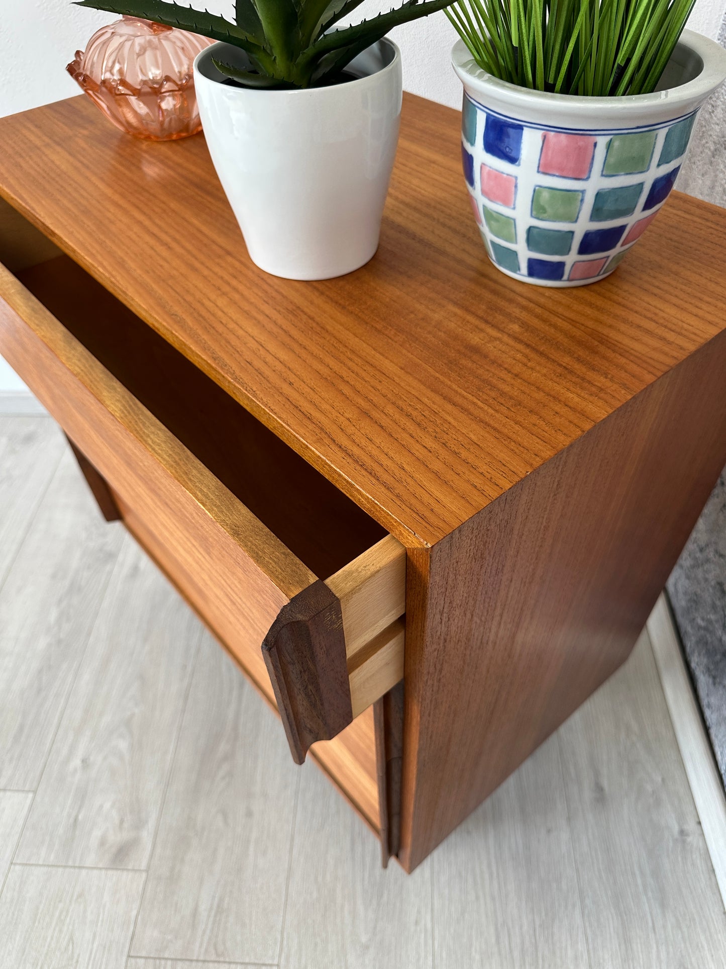 Teak Kommode / Dresser mit 4 Schubladen, 1960er 1970er