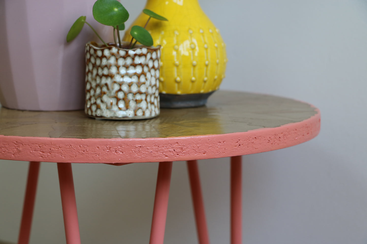 Couchtisch | Upcycling | Blumenbank I DIY mit Pappefurnier