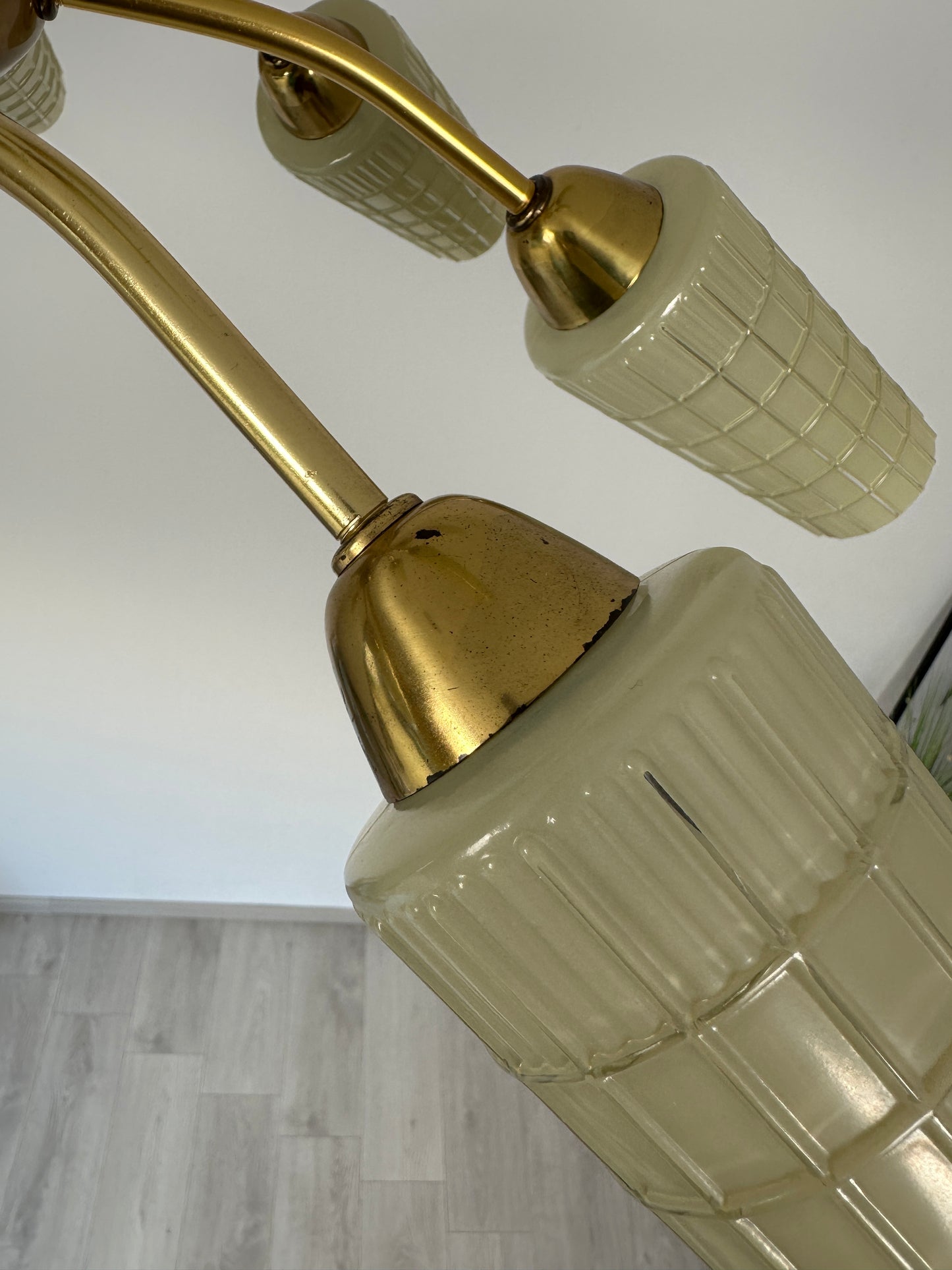 DDR Kronleuchter / Deckenleuchte / Lampe 12-flammig