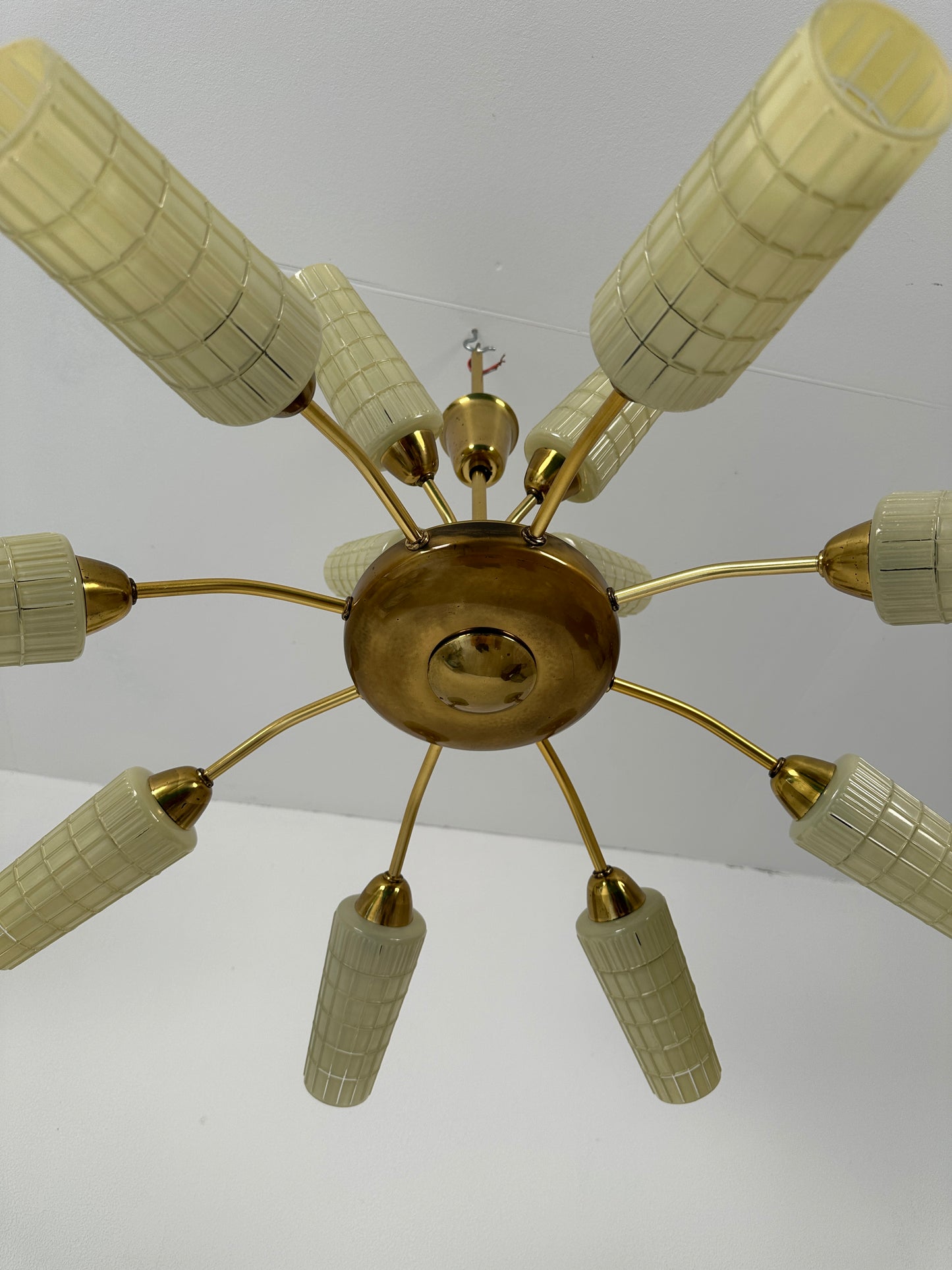 DDR Kronleuchter / Deckenleuchte / Lampe 12-flammig