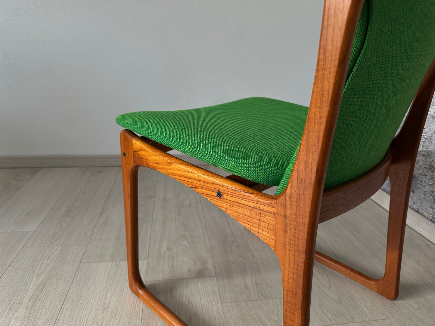 4er Set Dänische Teak Esszimmer-Stühle Vamdrup, 60er 70er