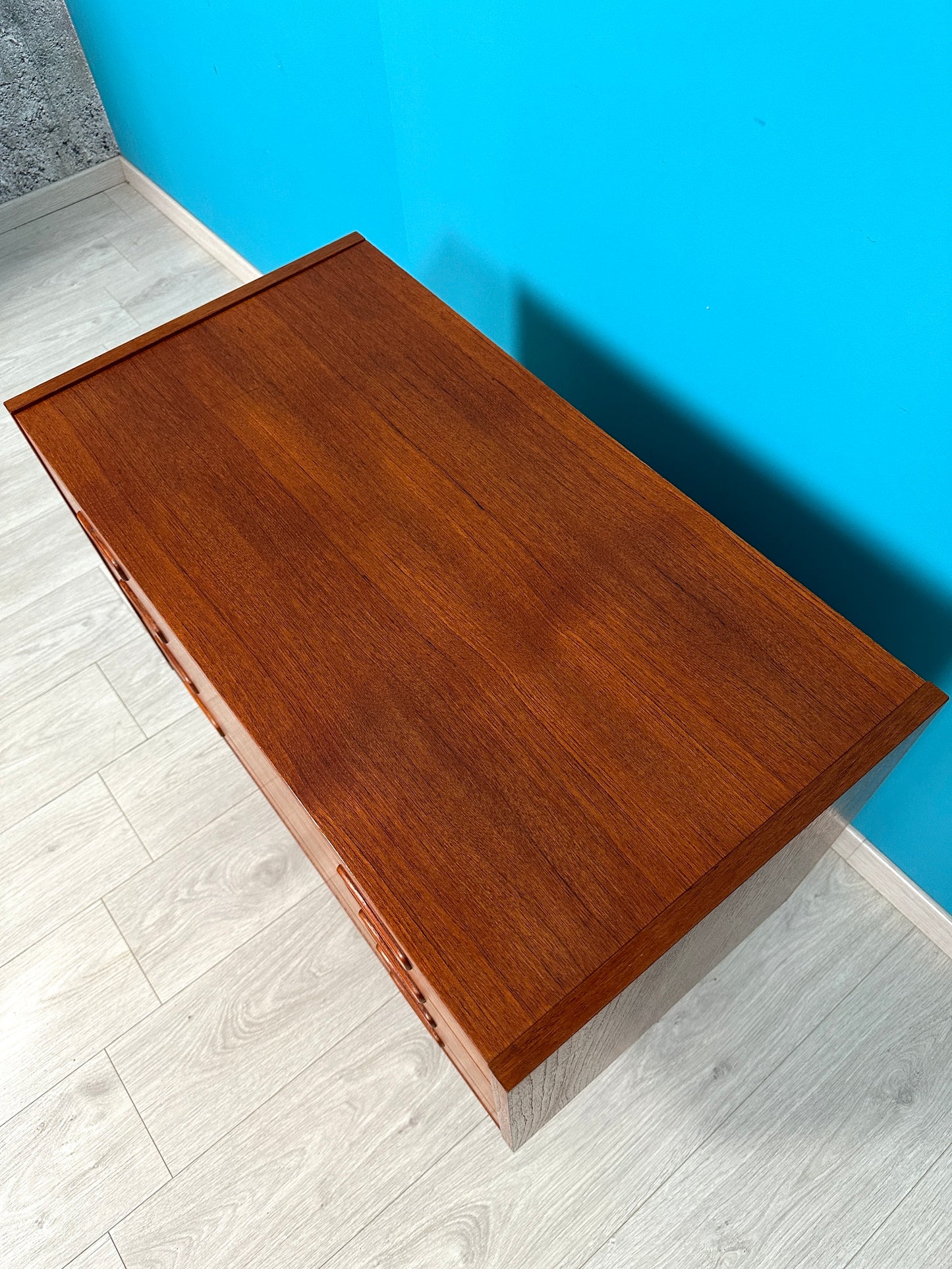 MidCentury Teak Kommode mit 4 Schubladen, 1960er