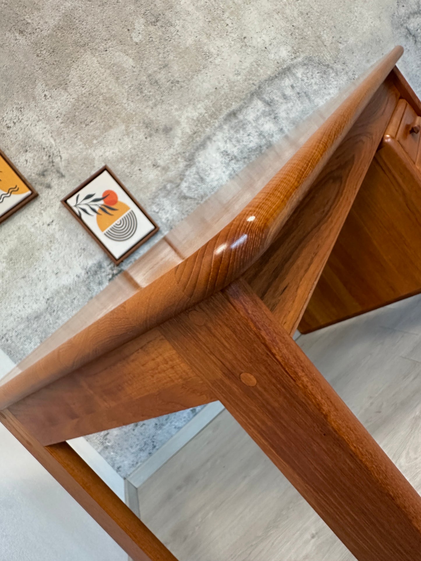 Dänischer Teak Schreibtisch / Desk by Dansk Form, 80er 90er