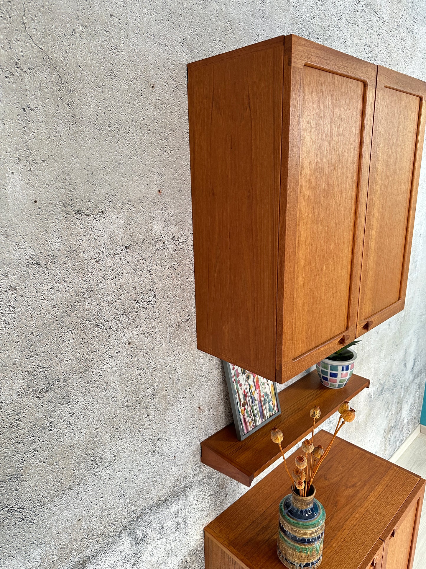 MidCentury Teak Regal / Regalsystem, 60er 70er
