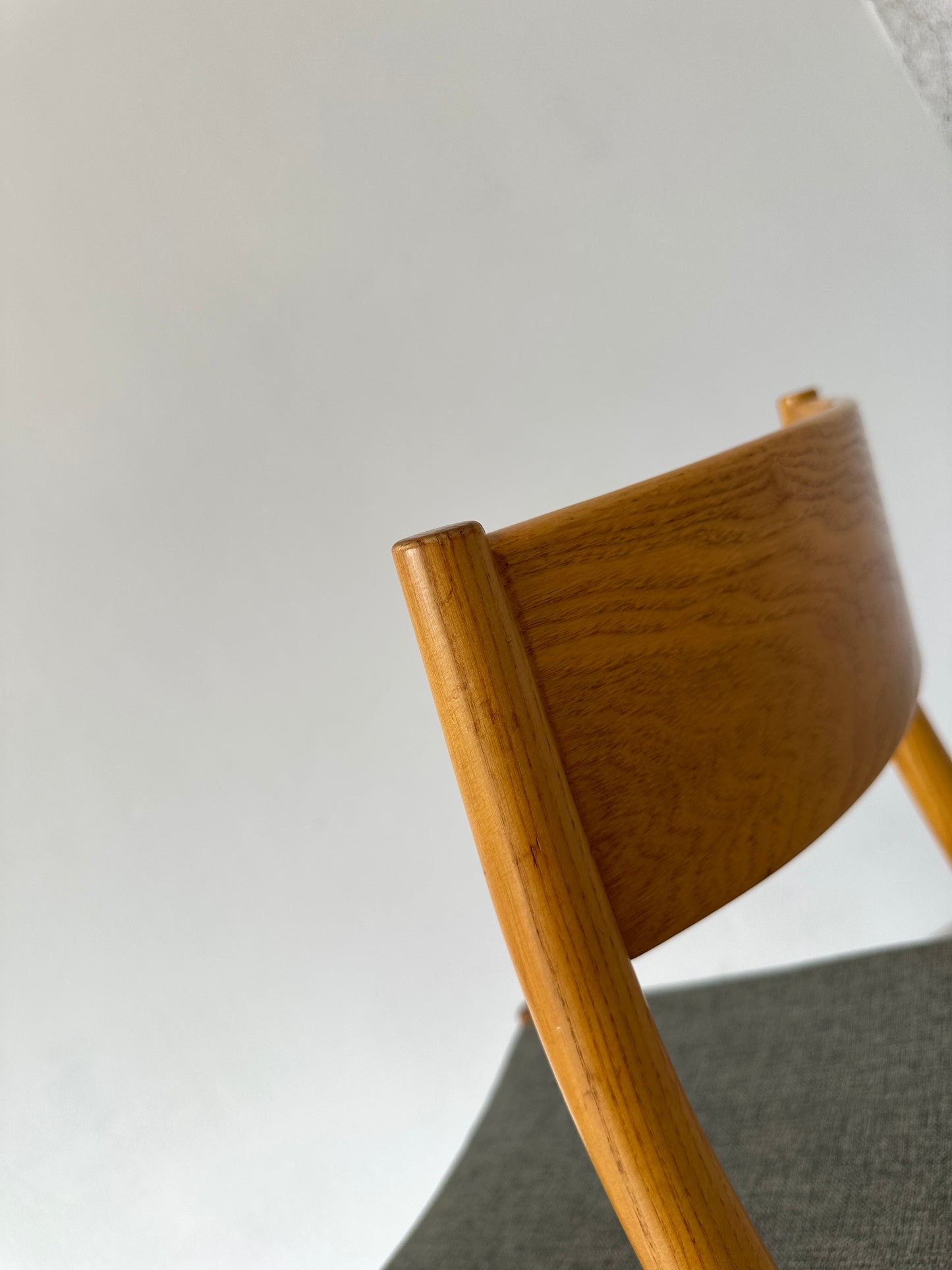 Vintage Eichenholz Schreibtisch-Stuhl / Esszimmer-Stuhl, 60er 70er