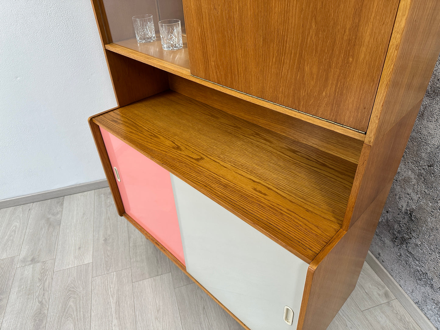 Kommode / Sideboard / Anrichte U-452 mit Barschrank by Jiří Jiroutek für Interier Praha, 1960er