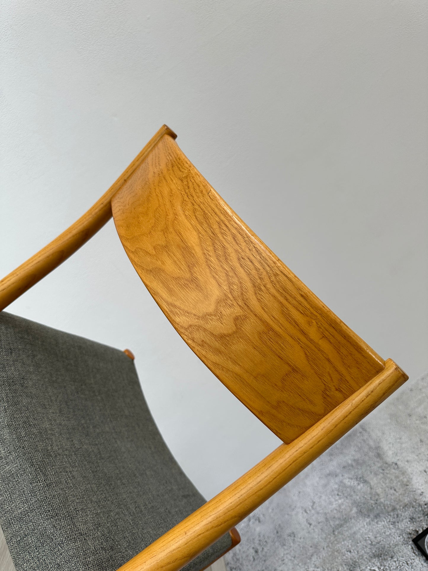 Vintage Eichenholz Schreibtisch-Stuhl / Esszimmer-Stuhl, 60er 70er