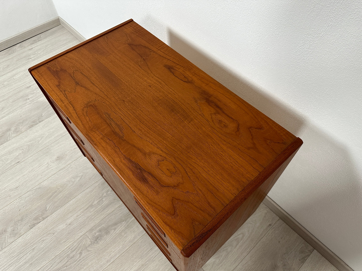 Dänische Teak Kommode mit 4 Schubladen, 1960er