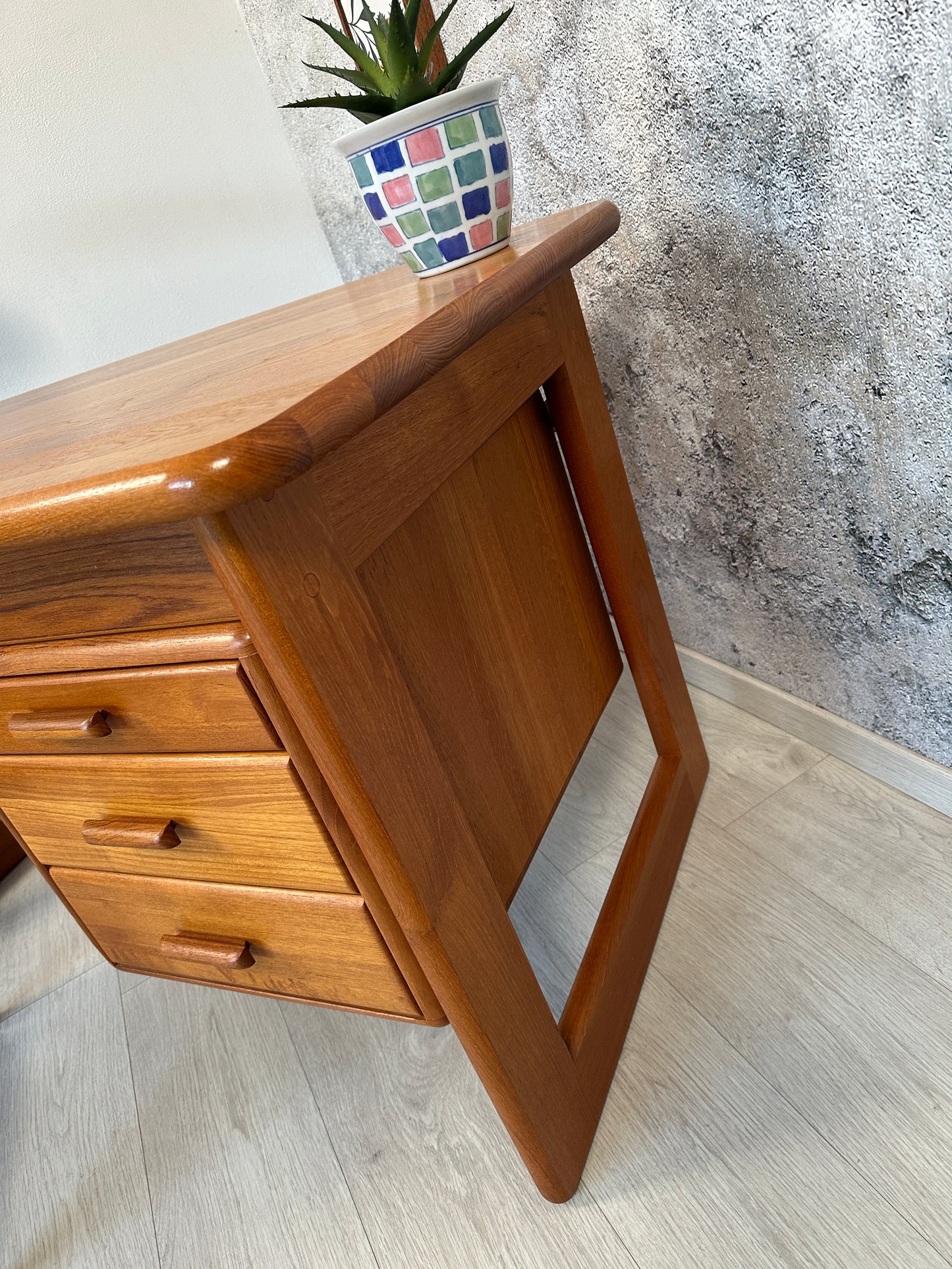 Dänischer Teak Schreibtisch / Desk by Dansk Form, 80er 90er