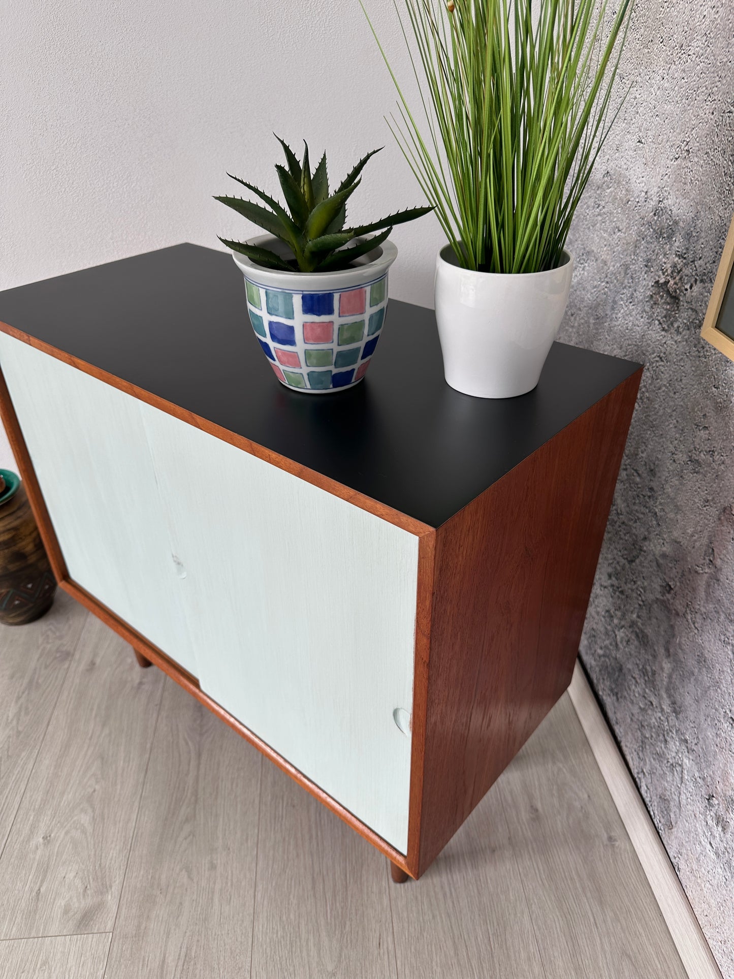 Teak Kommode / Sideboard by Cadovius mit Schiebetüren, 1960er