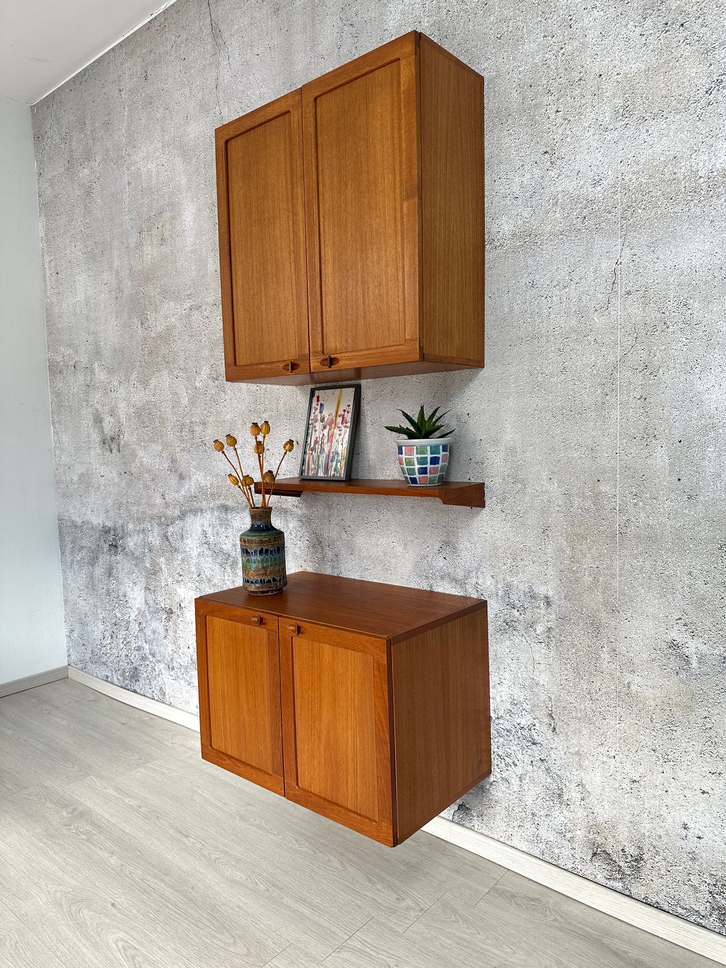 MidCentury Teak Regal / Regalsystem, 60er 70er