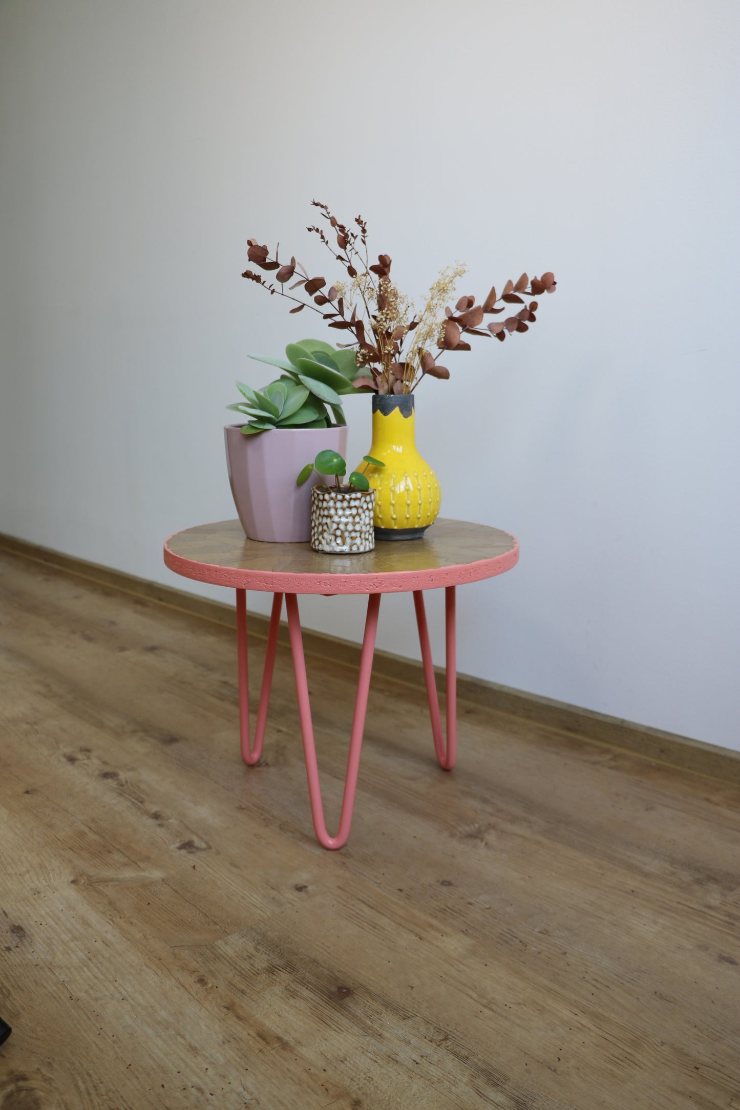 Couchtisch | Upcycling | Blumenbank I DIY mit Pappefurnier